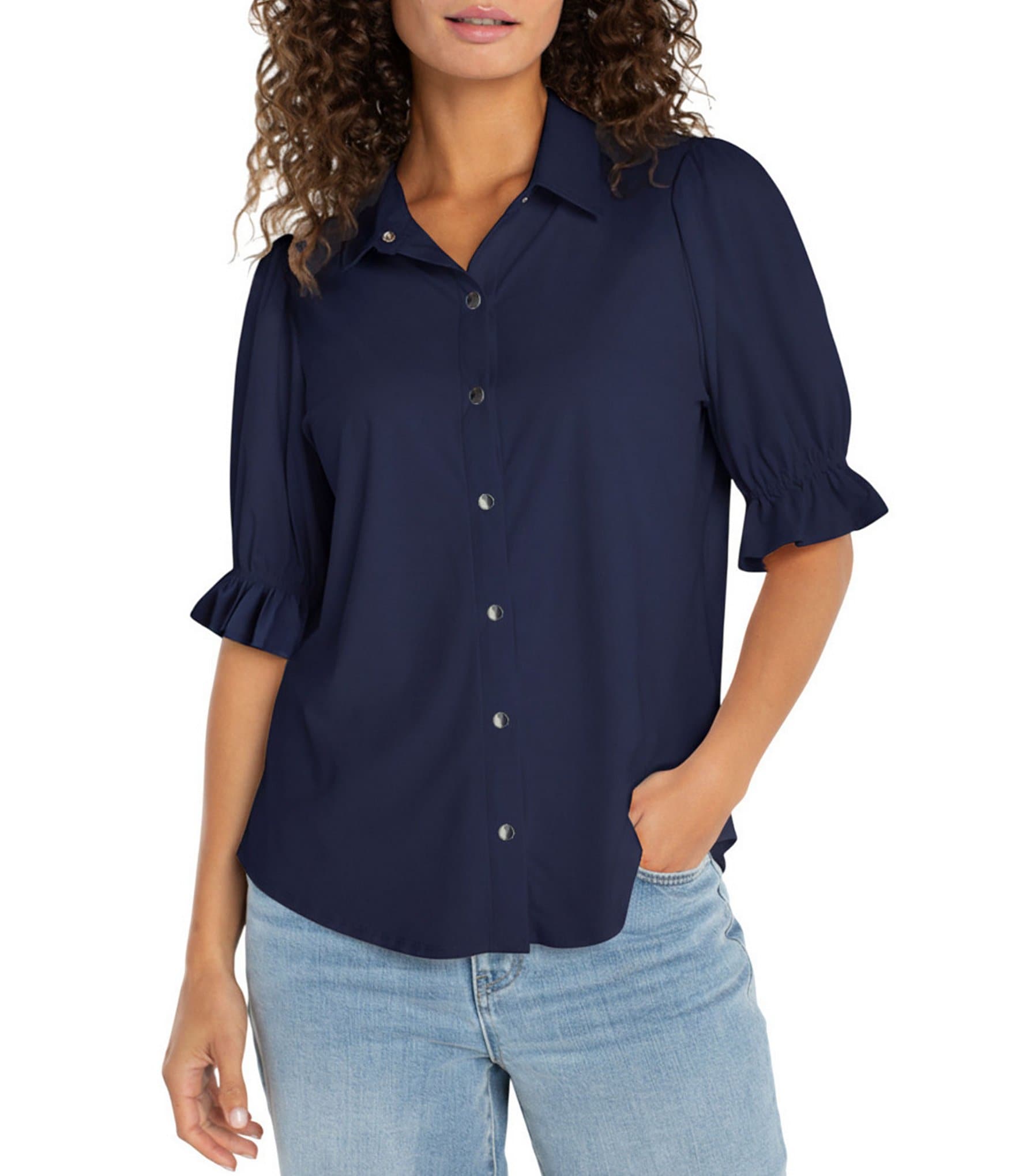 Blue Women's Shirts & Tops