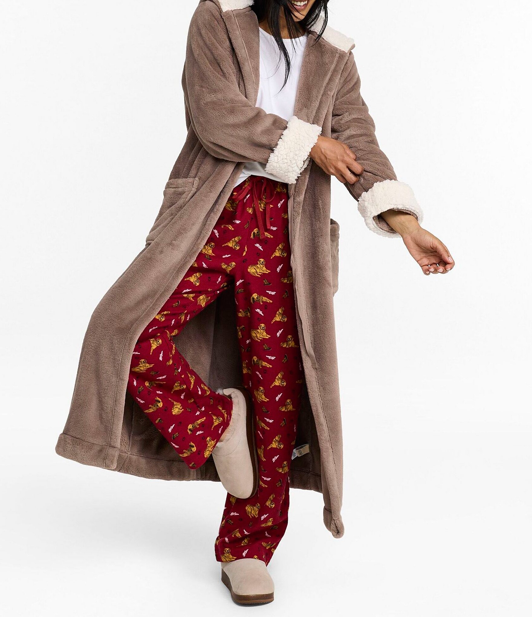 LL.Bean Hooded Wicked Plush Robe