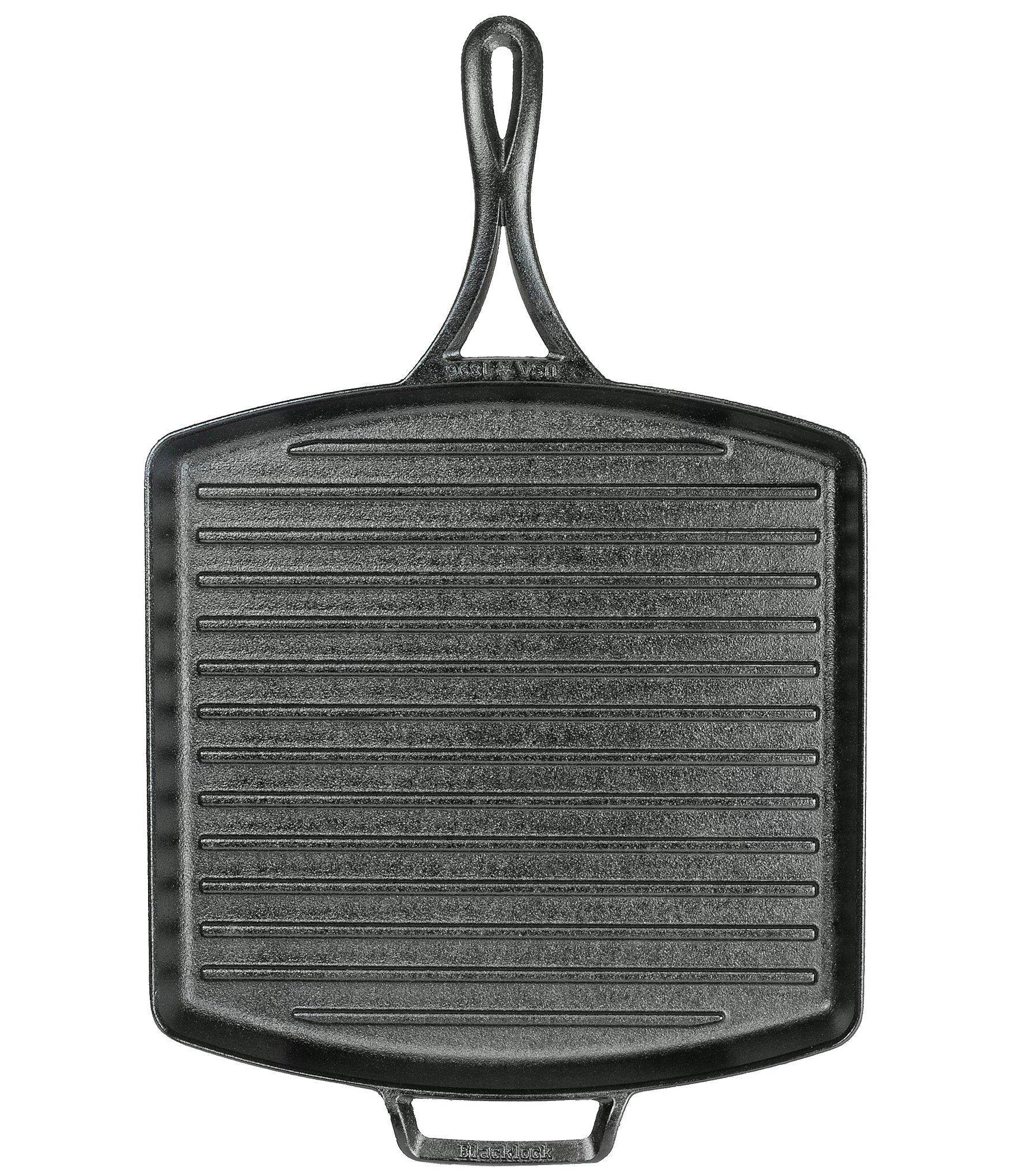 Lodge Cast Iron Blacklock 12#double; Triple Seasoned Cast Iron Grill Pan