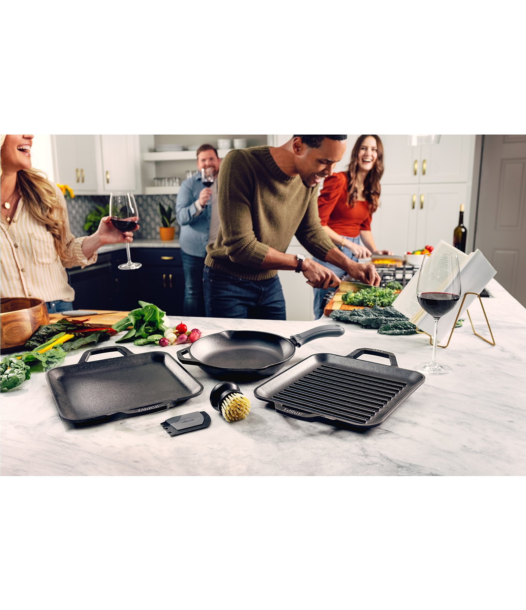 Lodge Cast Iron Chef Collection 6-Piece Gourmet Set