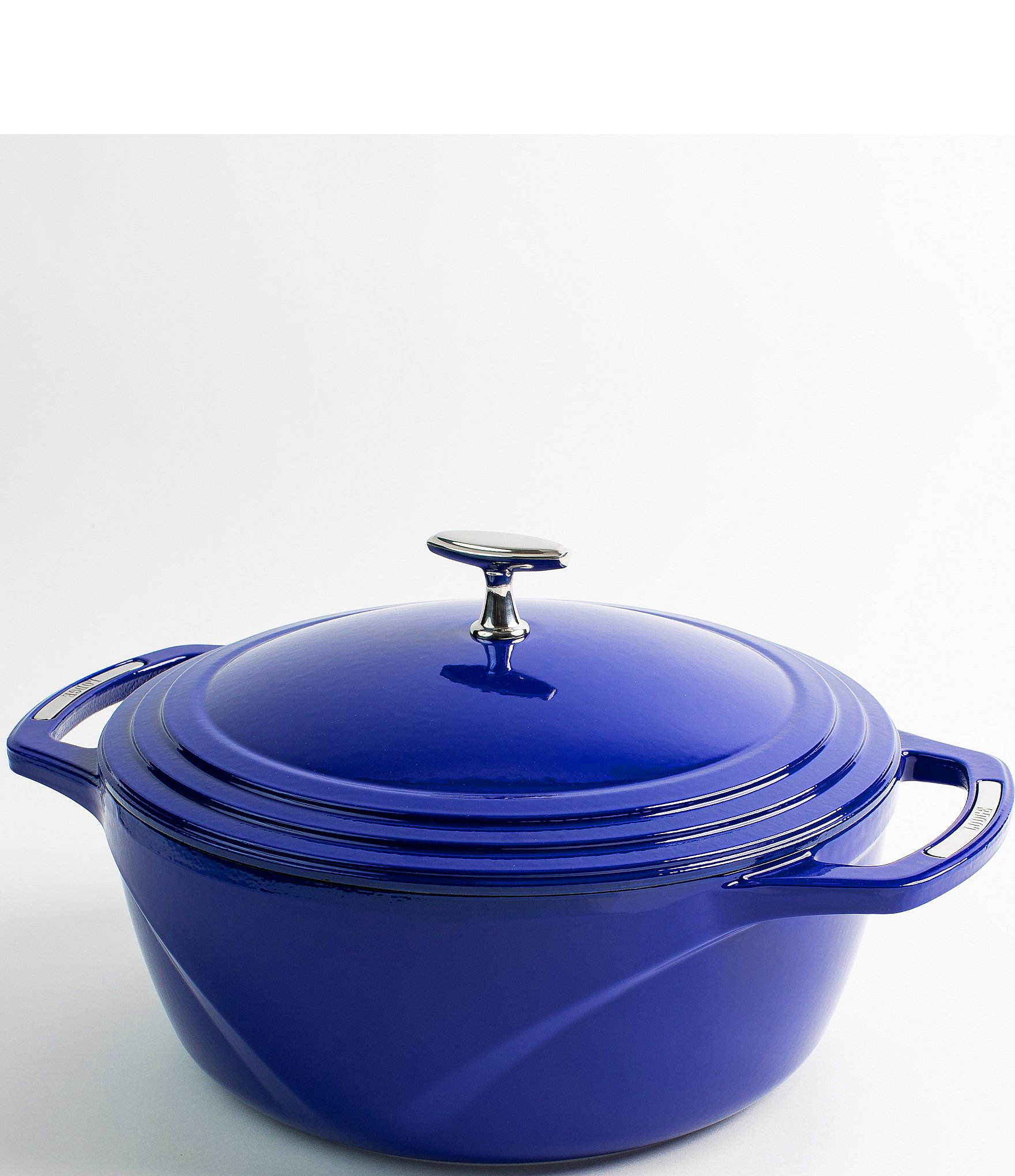 Lodge Cast Iron USA Enamel Round Dutch Oven- Quart