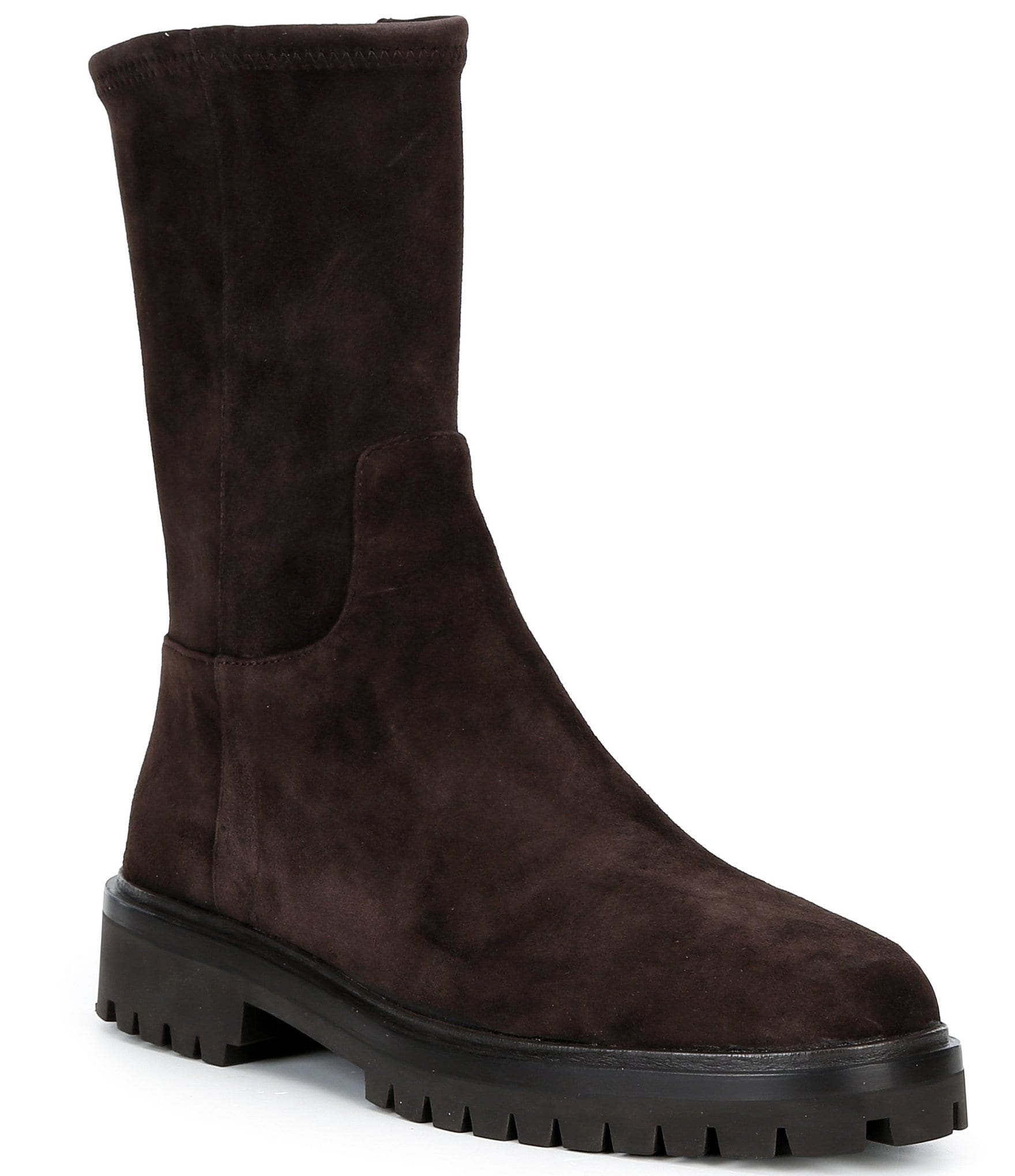Loeffler Randall Danny Suede Leather Stretch Chelsea Boots