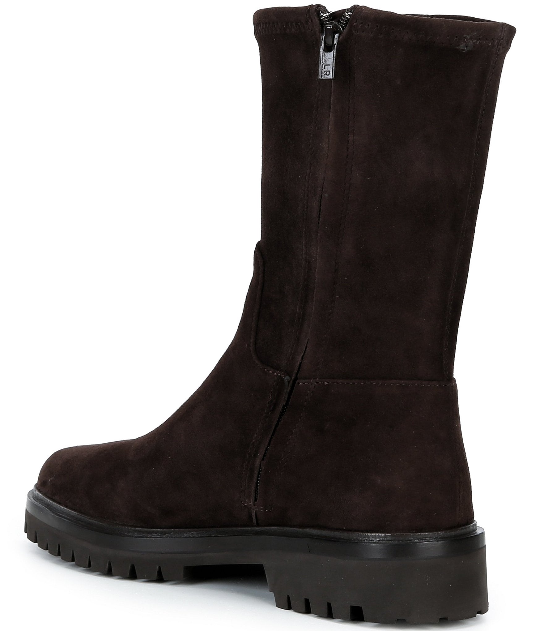 Loeffler Randall Danny Suede Leather Stretch Chelsea Boots