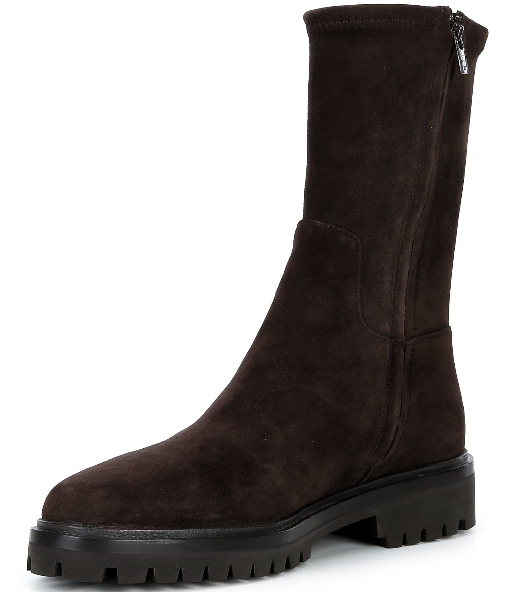 Loeffler Randall Danny Suede Leather Stretch Chelsea Boots
