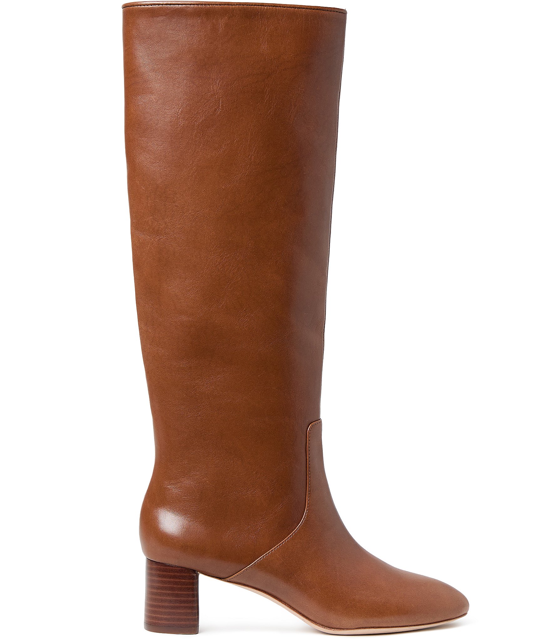 Loeffler Randall Gia Leather Tall Block Heel Boots