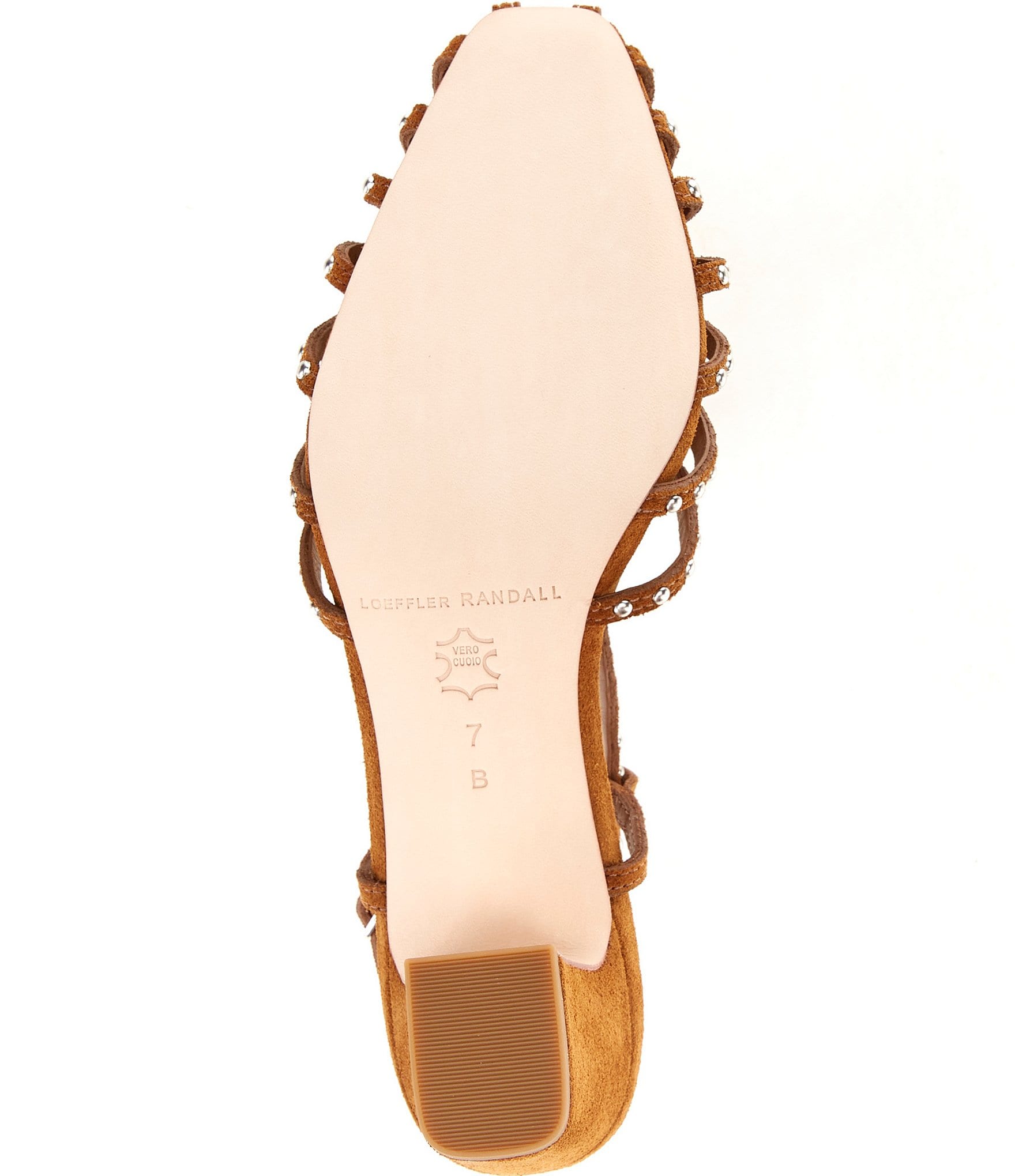 Loeffler Randall Priscilla Suede Caged Studded Slingback Block Heel Pumps