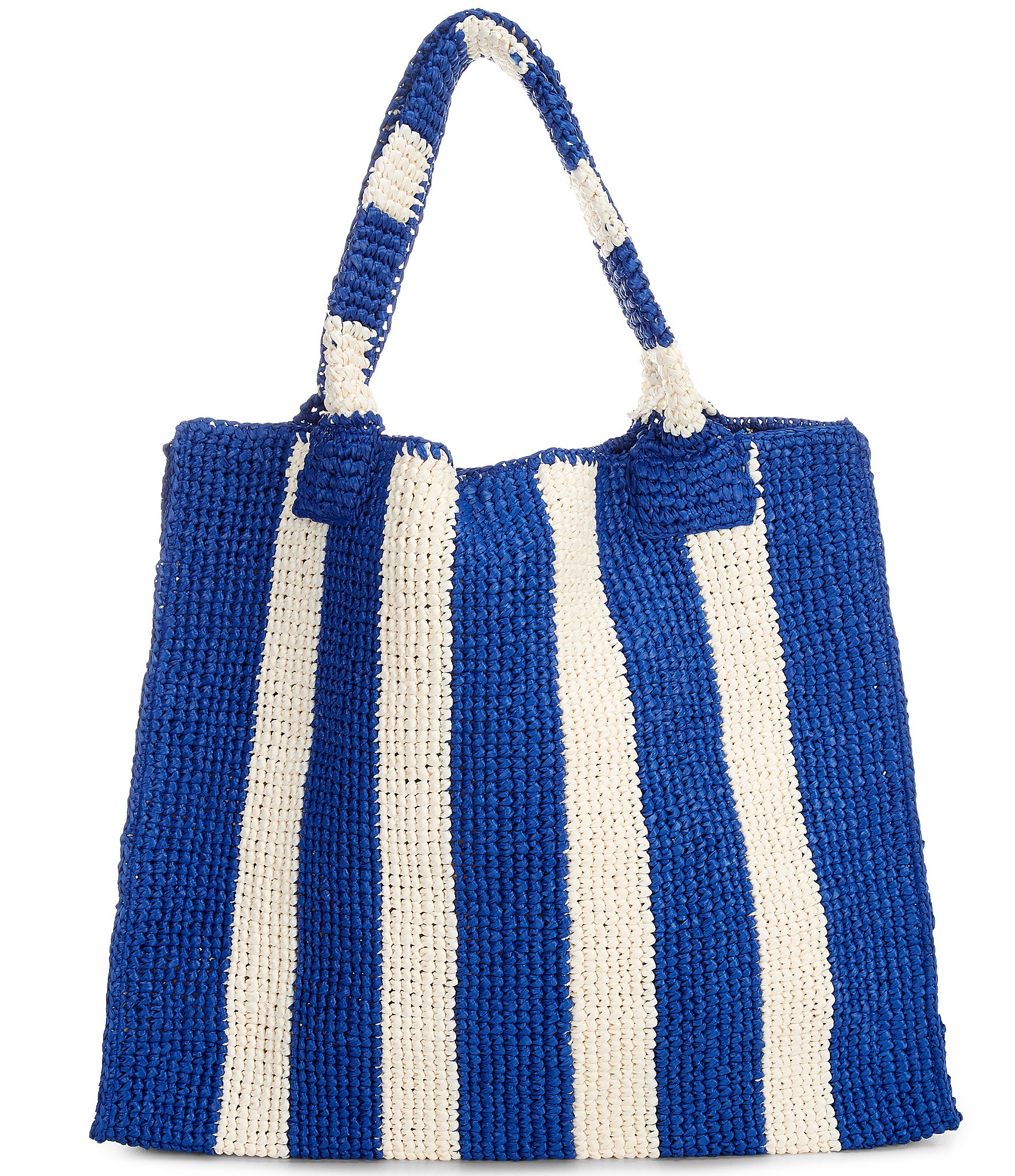 Loeffler Randall Striped Raffia Tote Bag