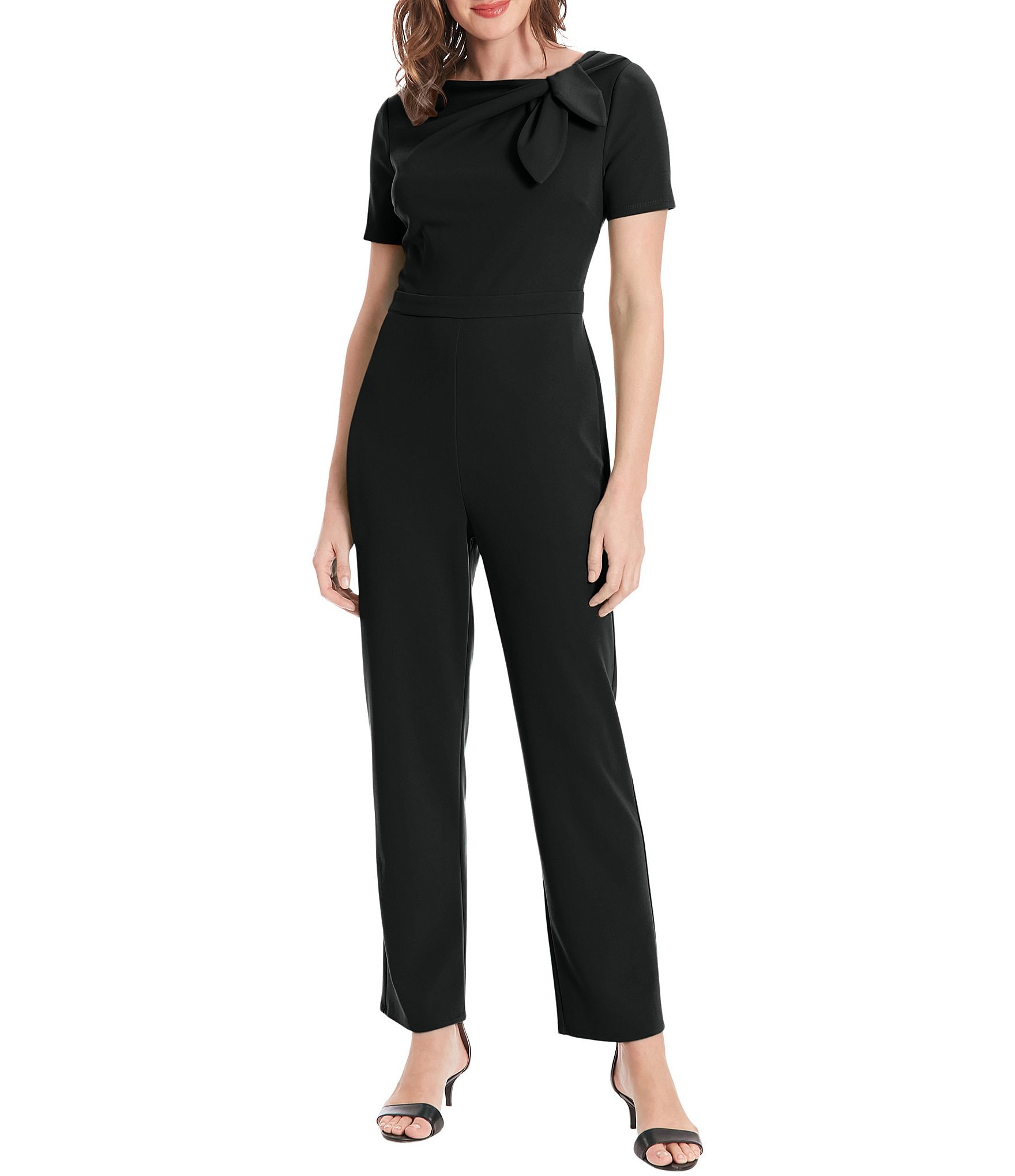 Amorino Sweetheart Neckline Backless Jumpsuit in Black | Oh Polly