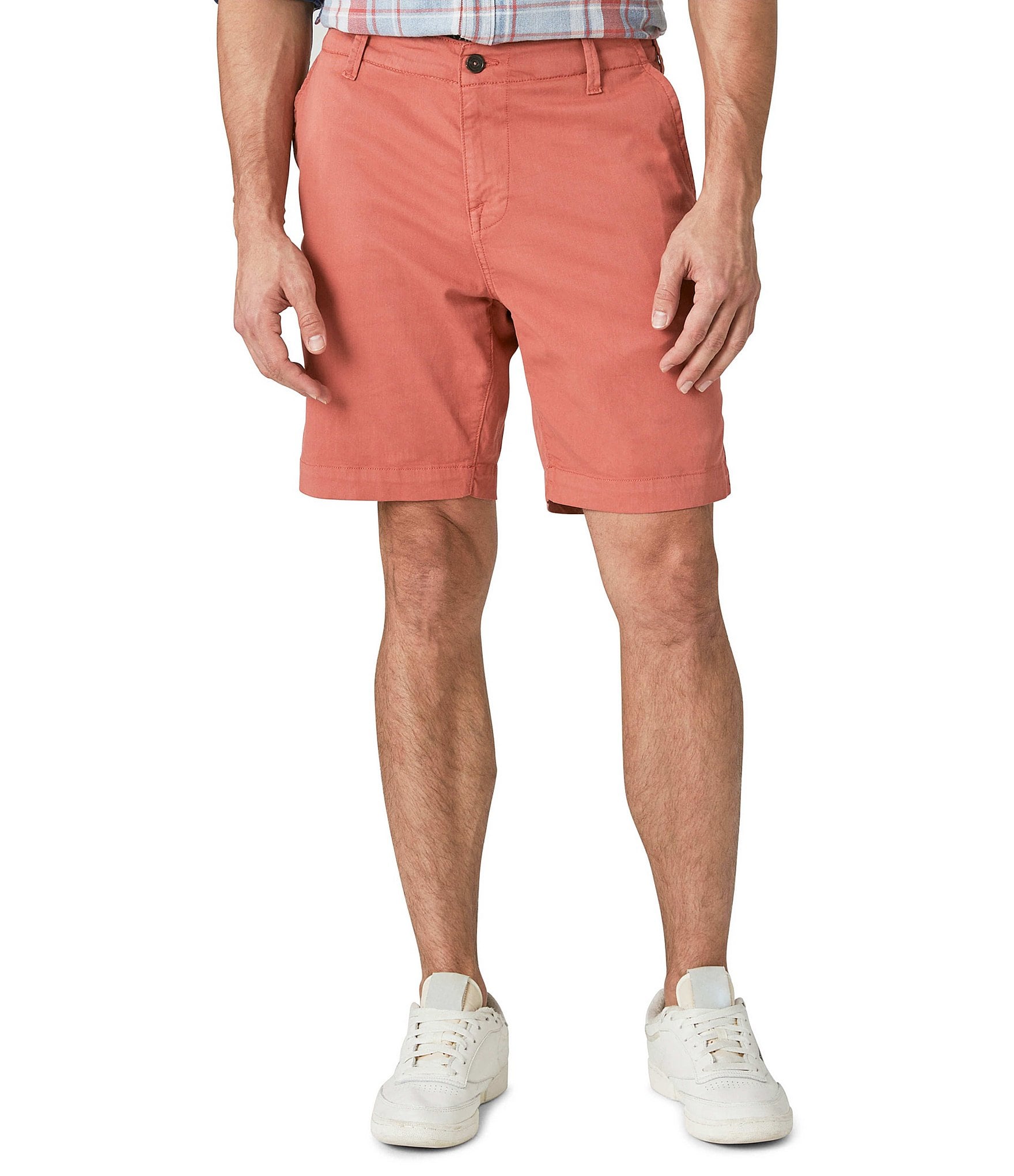 Lucky Brand Shorts Mens 34 Tan Linen Blend Chino Outdoor Flat