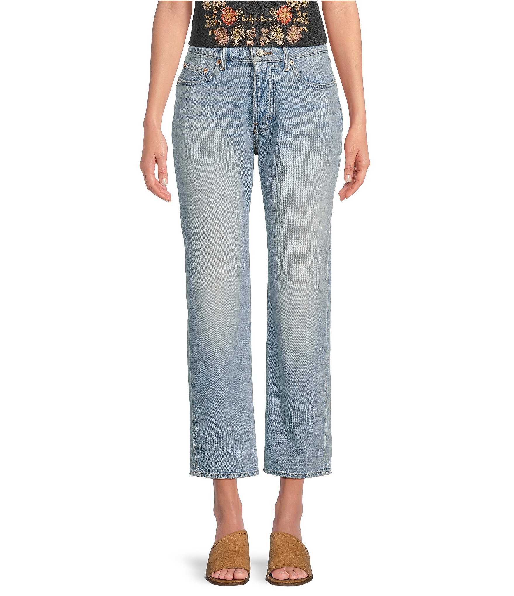 Lucky Brand 90s Mid Rise Relaxed Cropped Jean | Dillard's