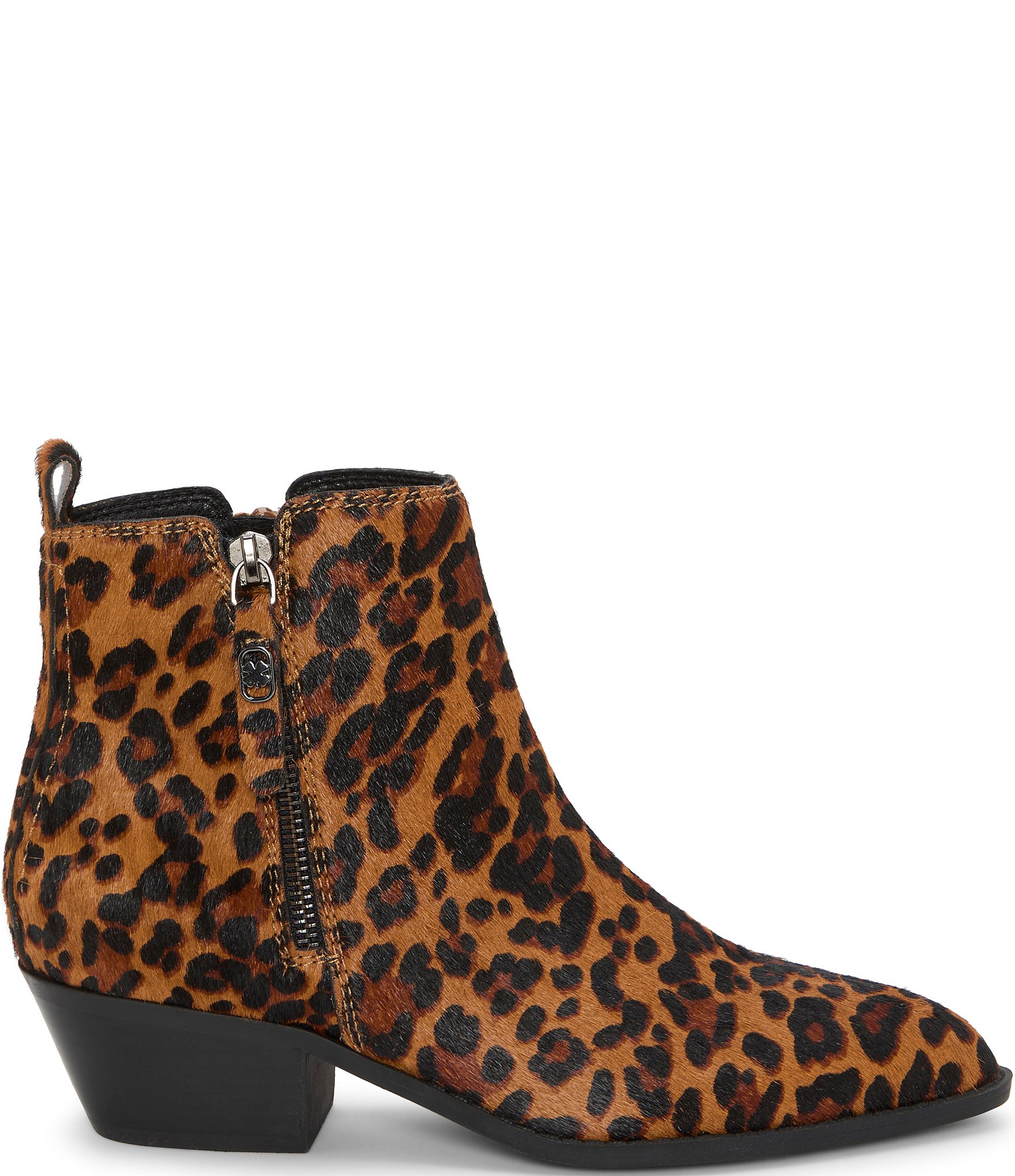 Lucky Brand Ailein Leopard Haircalf Ankle Booties