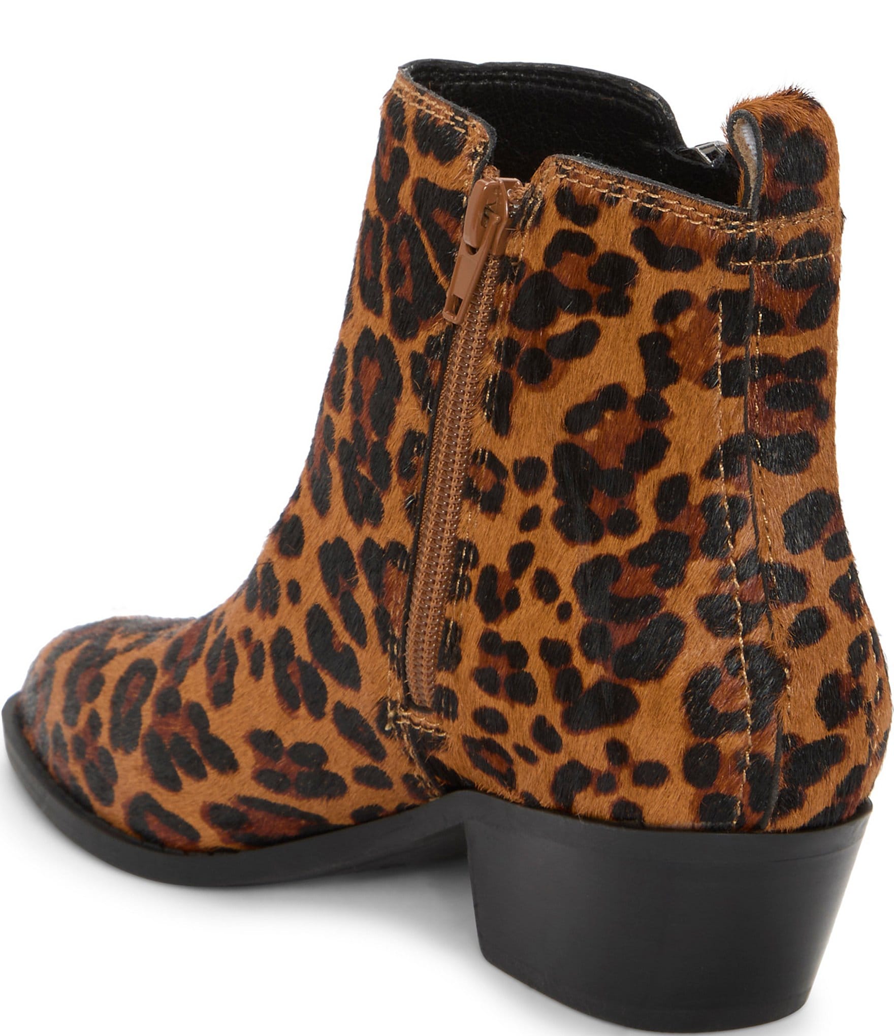 Lucky Brand Ailein Leopard Haircalf Ankle Booties