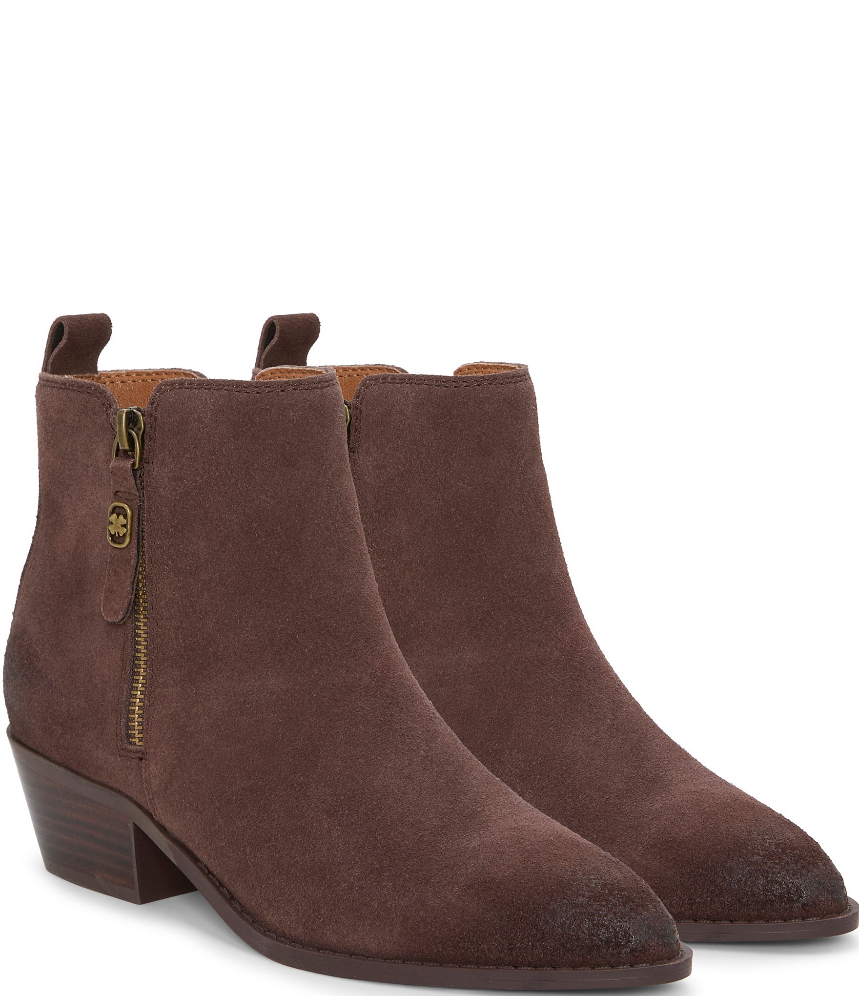 Lucky Brand Ailein Suede Ankle Booties