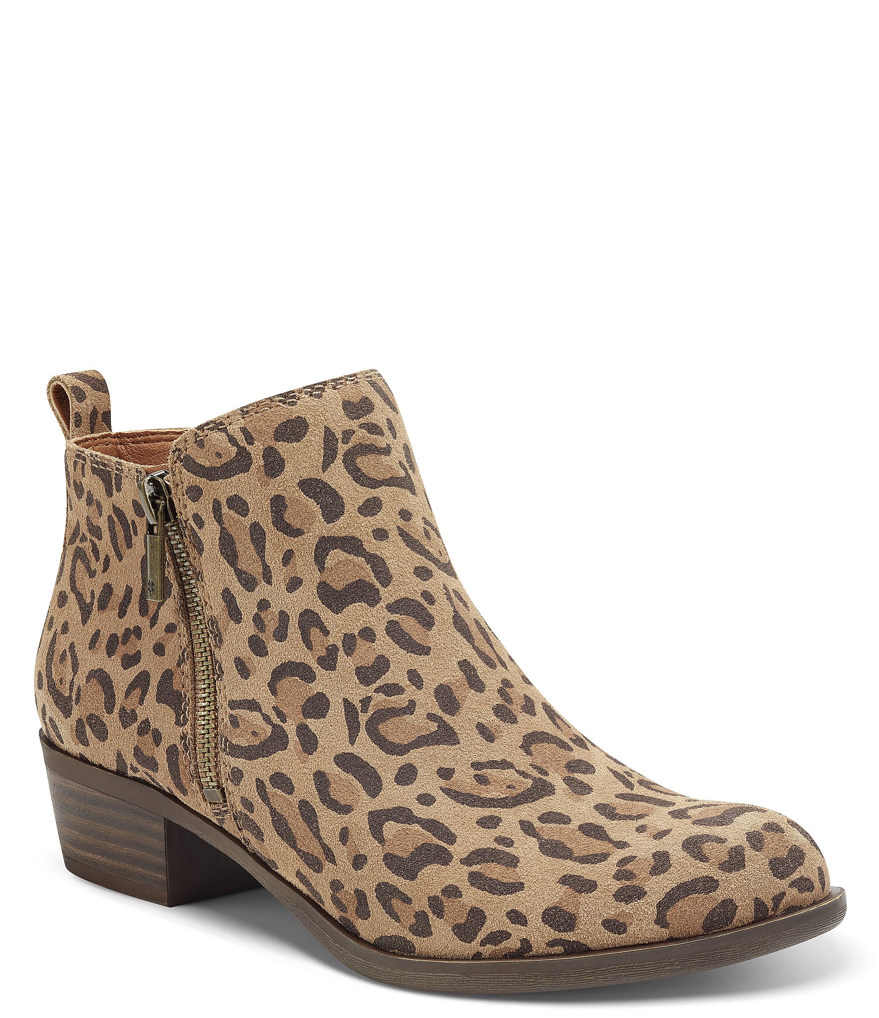 Lucky Brand Leopard Print Brown Ankle Boots Size 9 1/2 - 77% off