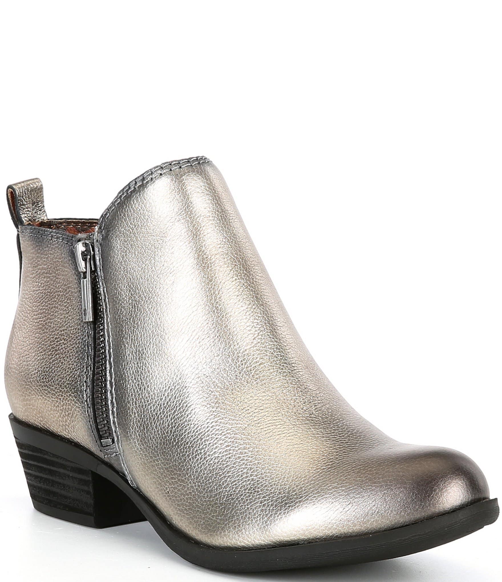 Lucky brand fashion basel bootie pewter