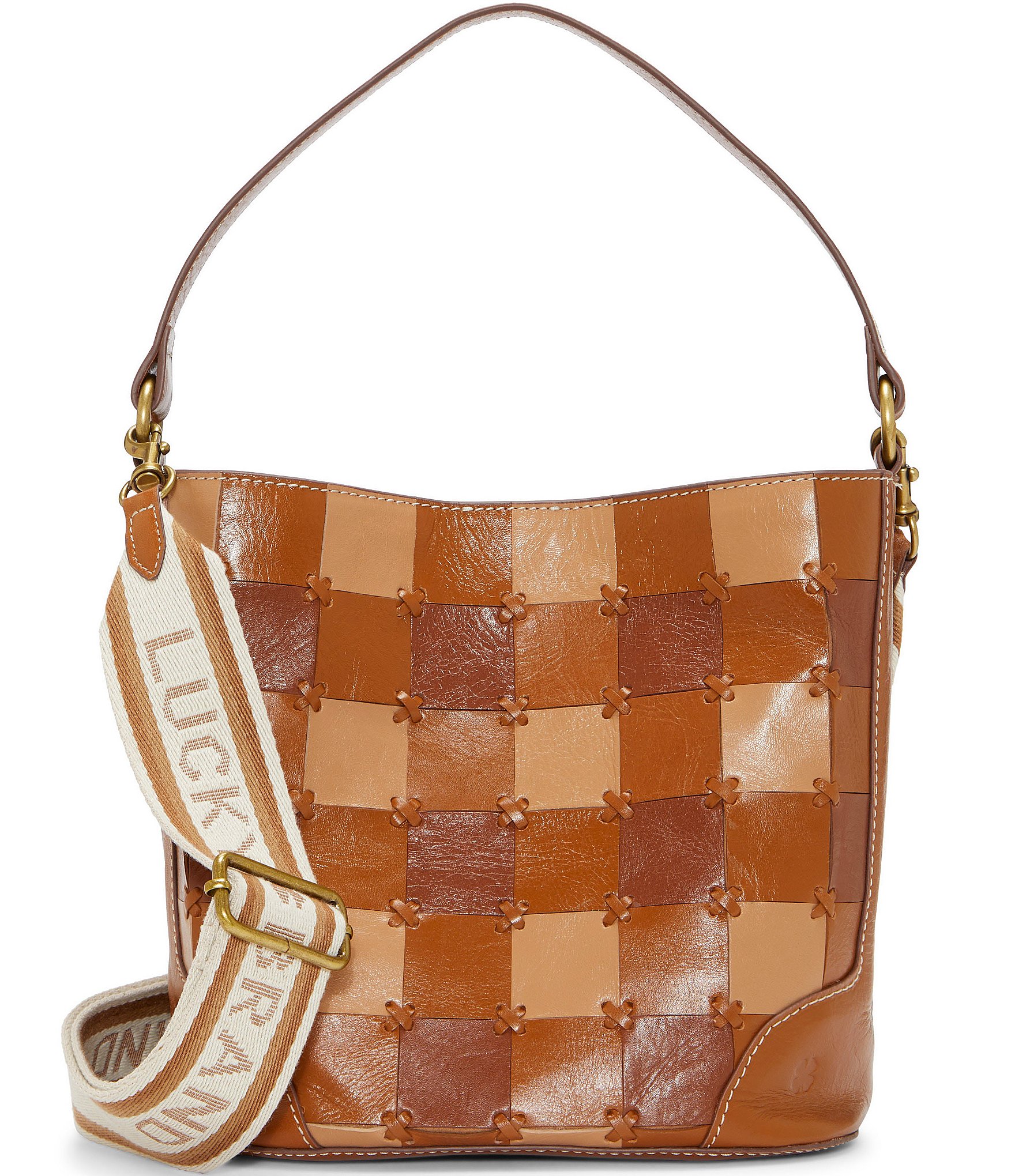 Lucky Brand Cali Checkered Bucket Bag