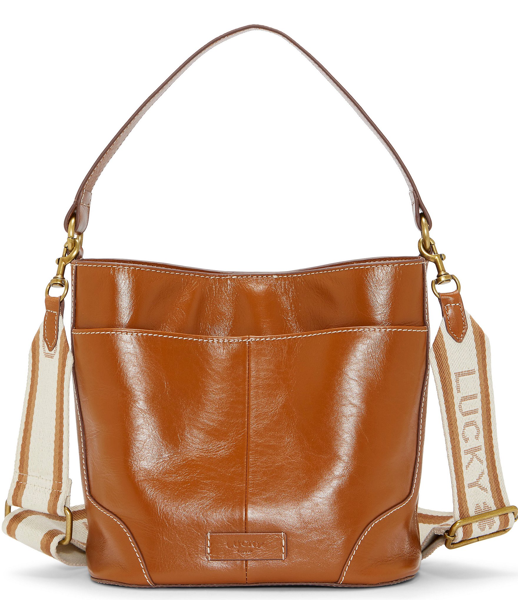 Lucky Brand Cali Checkered Bucket Bag