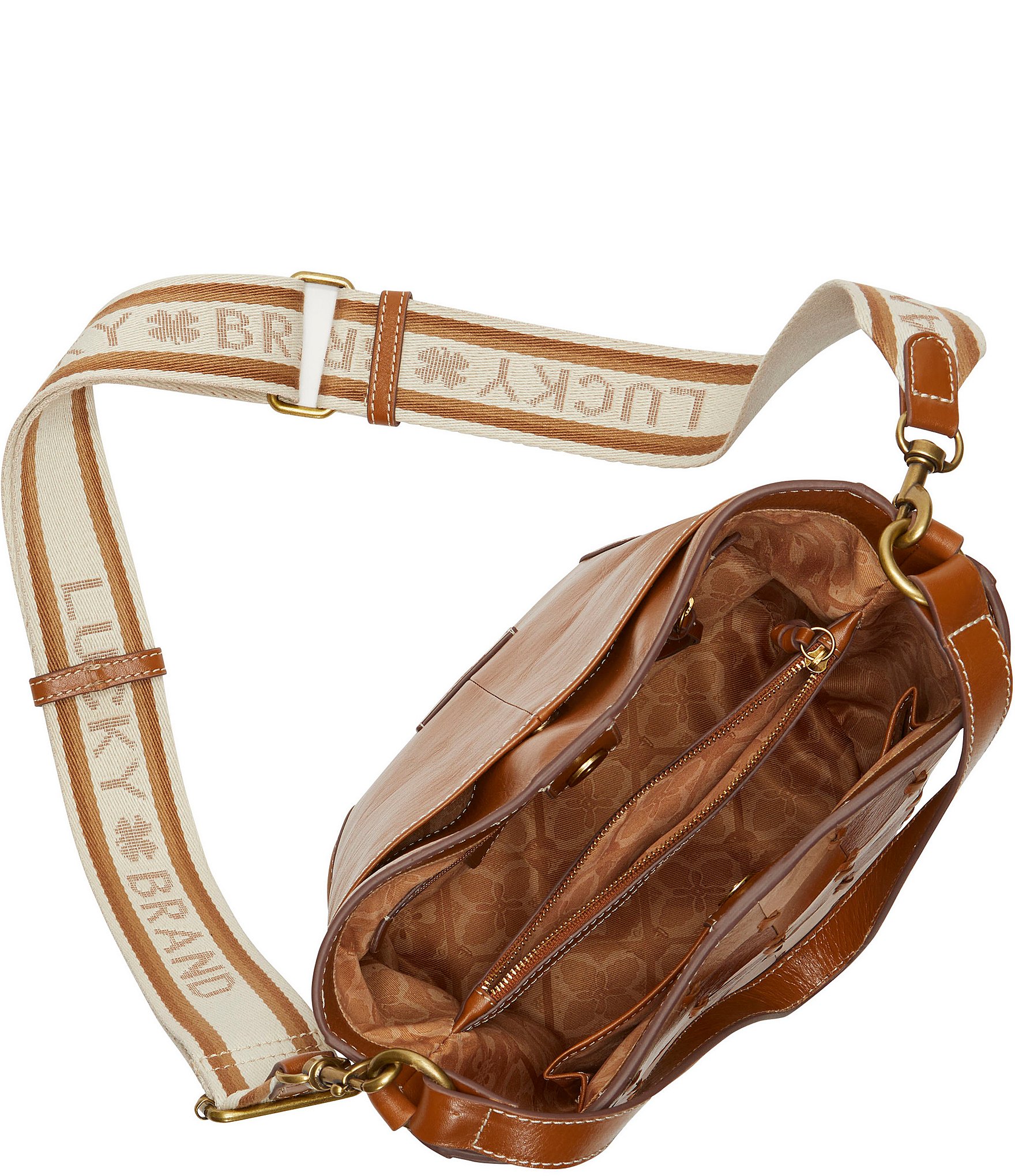 Lucky Brand Cali Checkered Bucket Bag