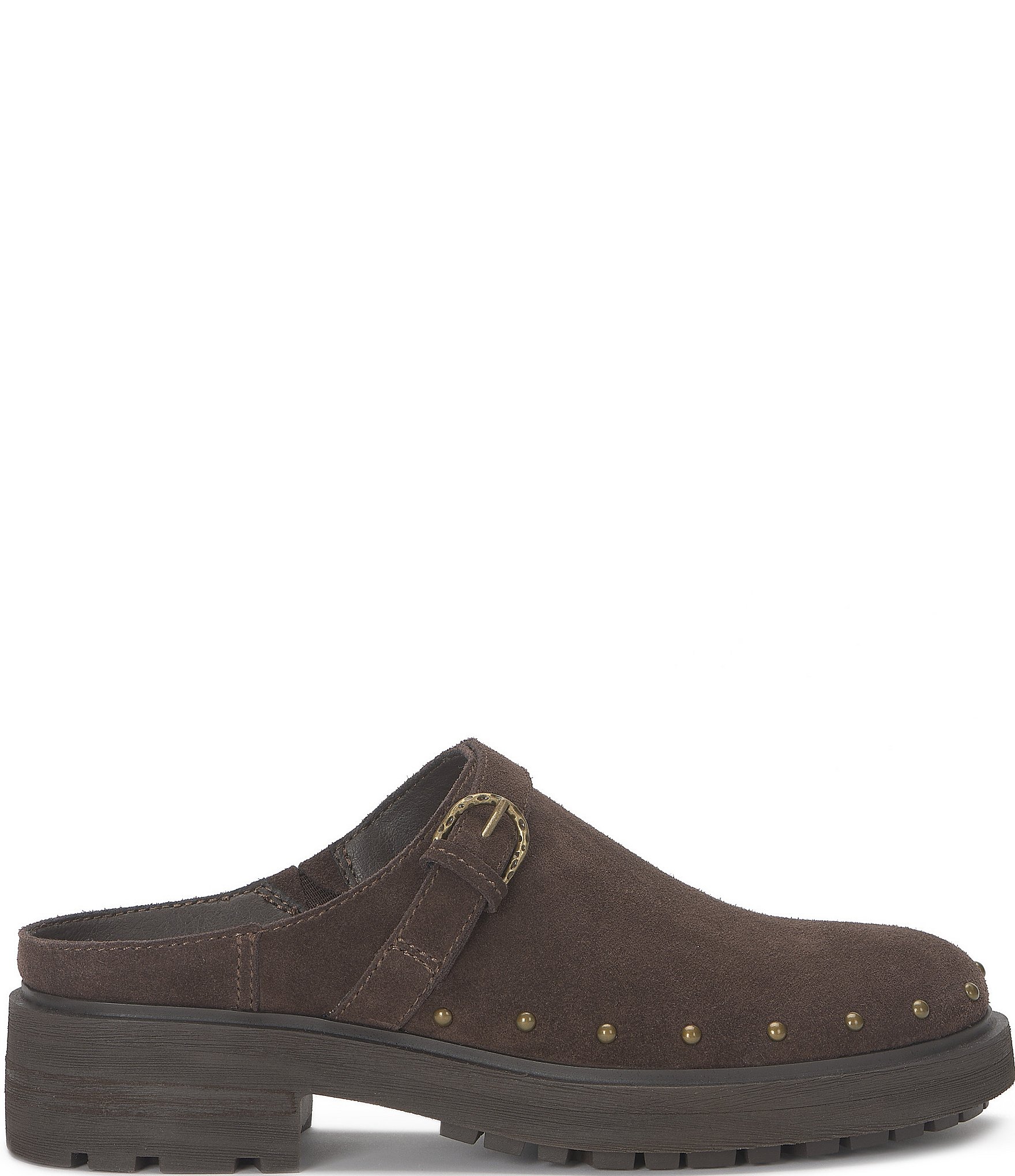 Lucky Brand Caytina Suede Studded Clogs