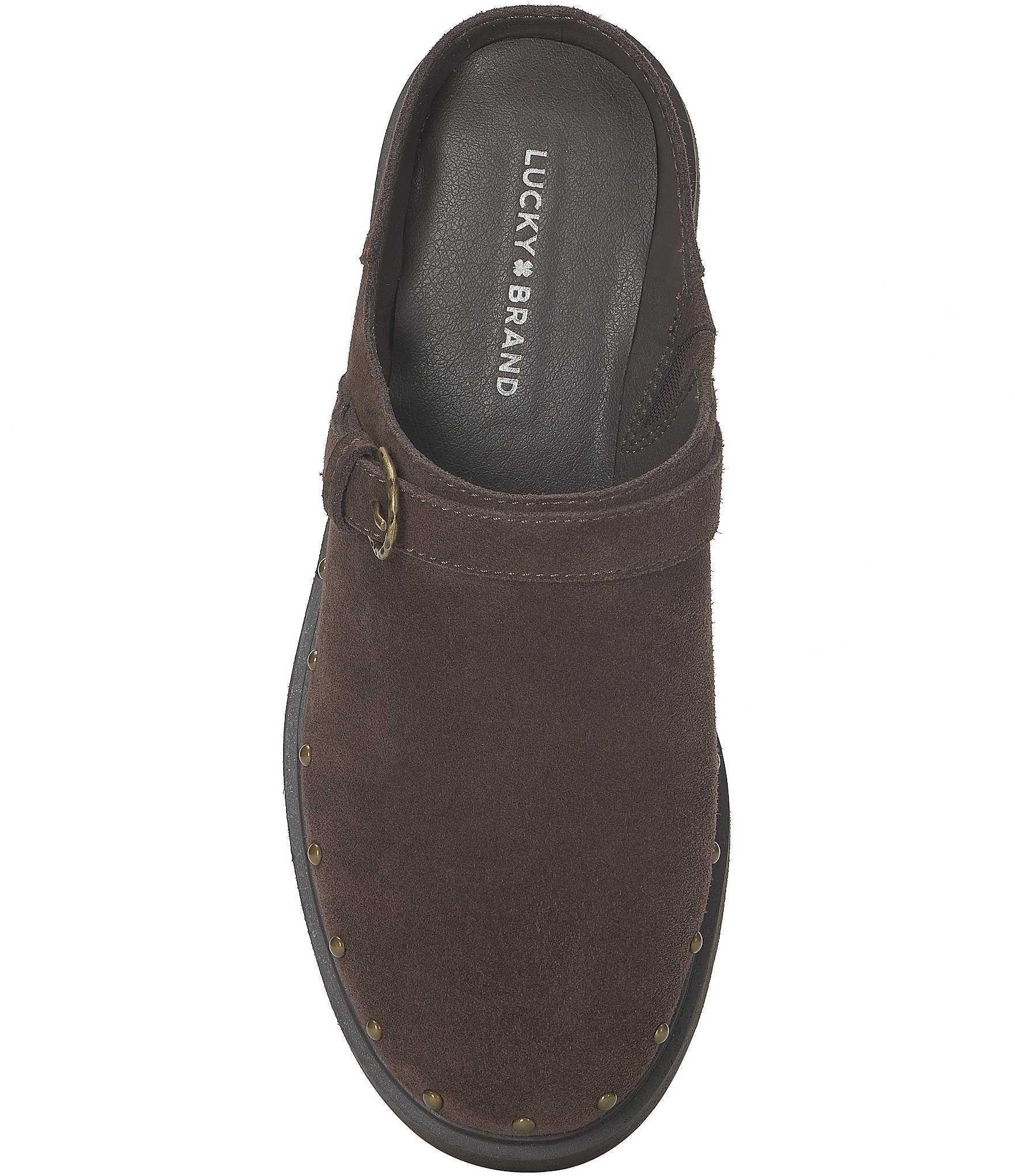 Lucky Brand Caytina Suede Studded Clogs