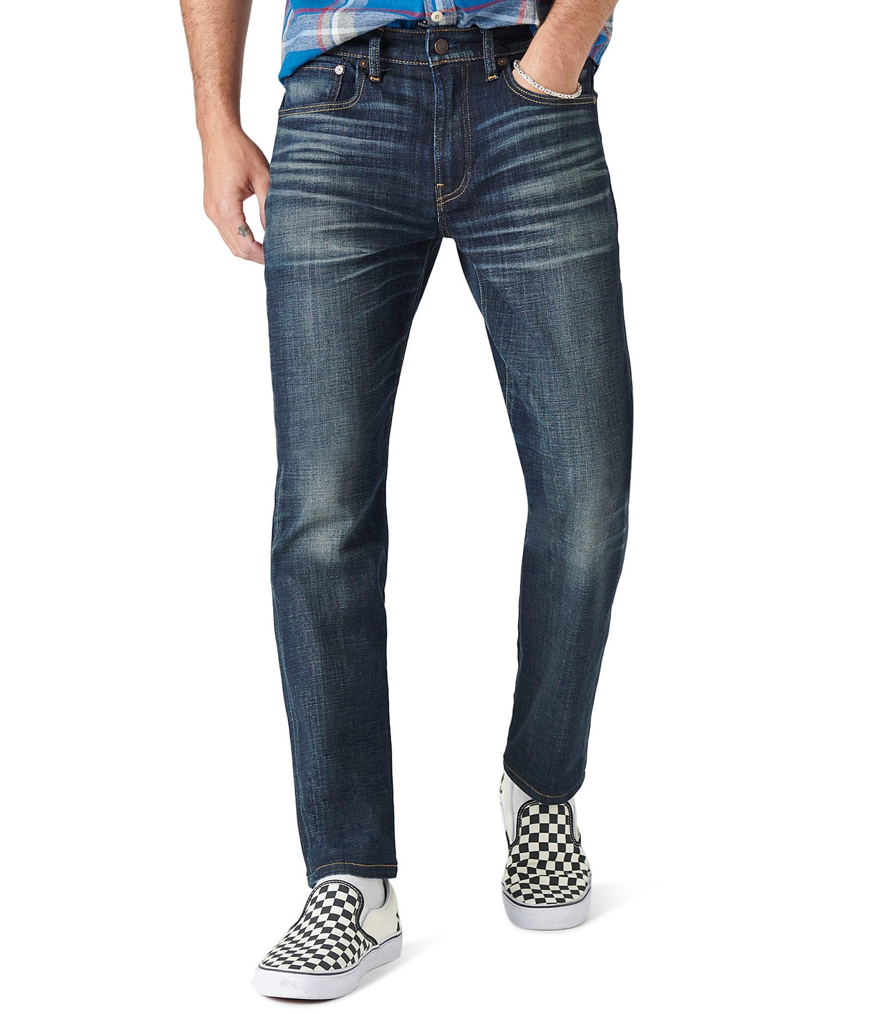 Lucky Brand CoolMax Stretch Straight Leg Jeans | Dillard's