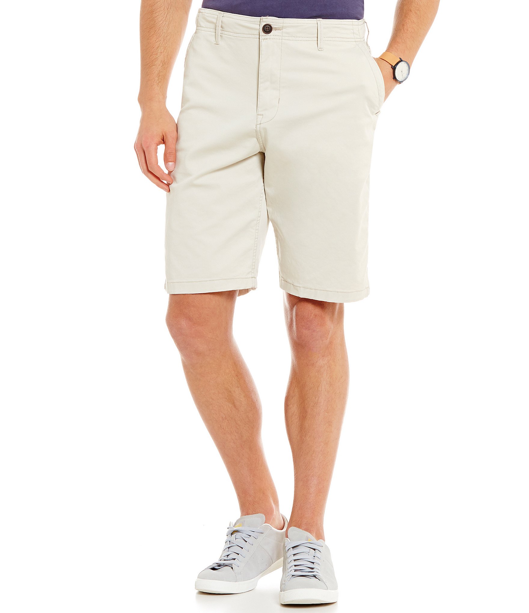 Lucky Brand Flat-Front Shorts | Dillards