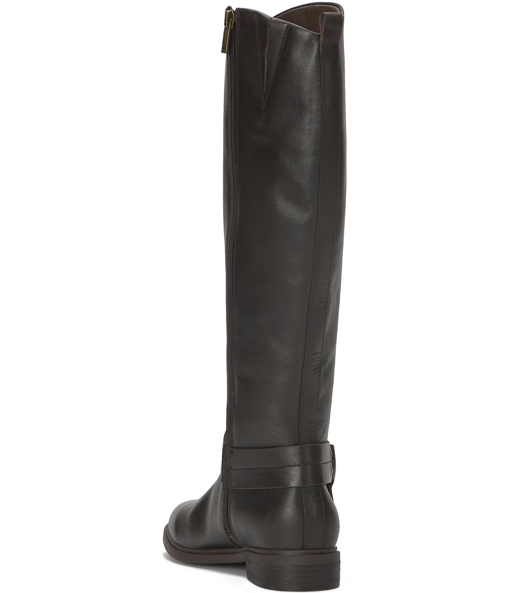 Lucky Brand Hamila Leather O-Ring Harness Hardware Tall Boots