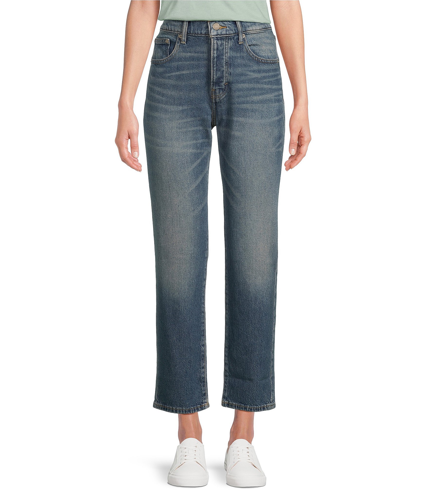Lucky Brand High Rise Straight Leg 90s Loose Fit Denim Jeans | Dillard's