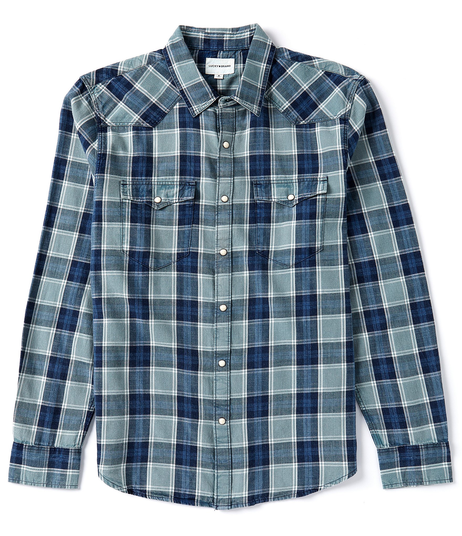 Lucky Brand Indigo Western Long Sleeve Shirt