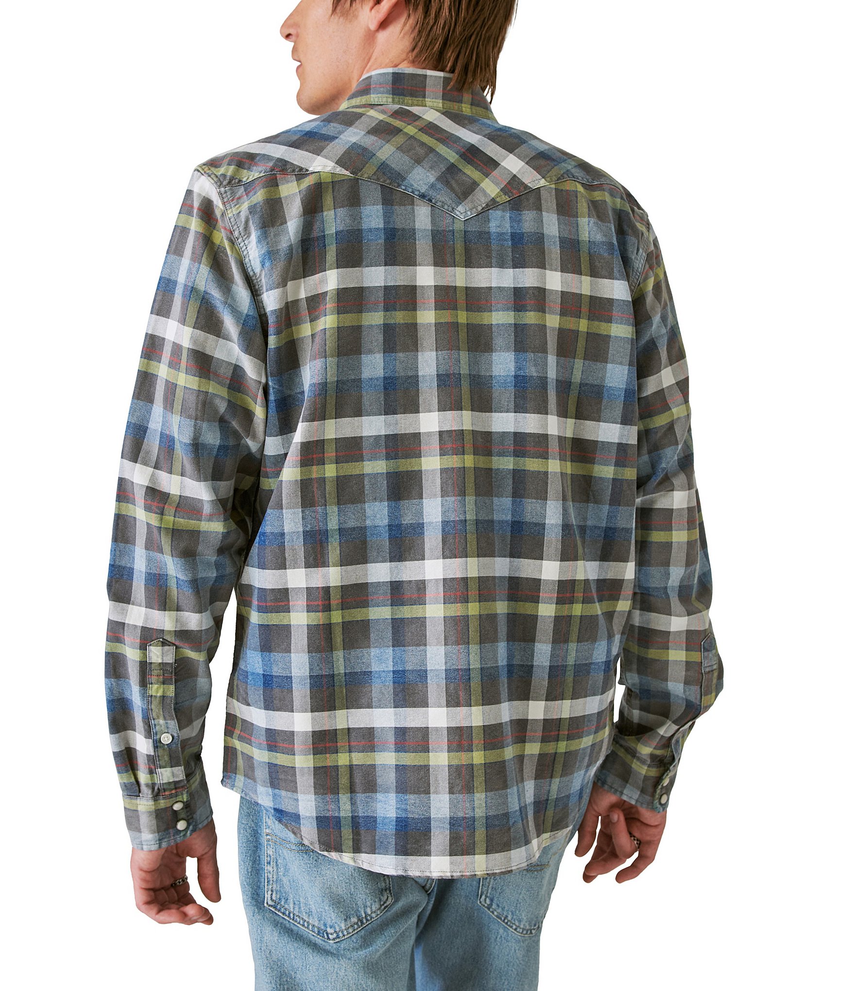 Lucky Brand Long Sleeve Plaid Shirt