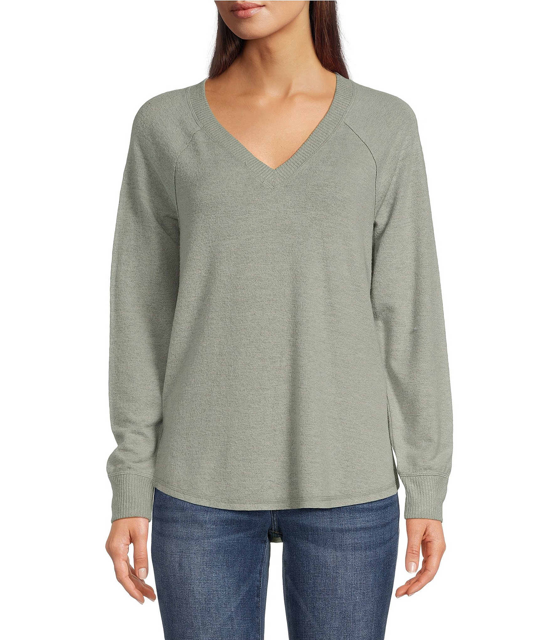 Lucky Brand Womens Long Sleeve V-Neck Cloud Jersey Top : :  Clothing, Shoes & Accessories