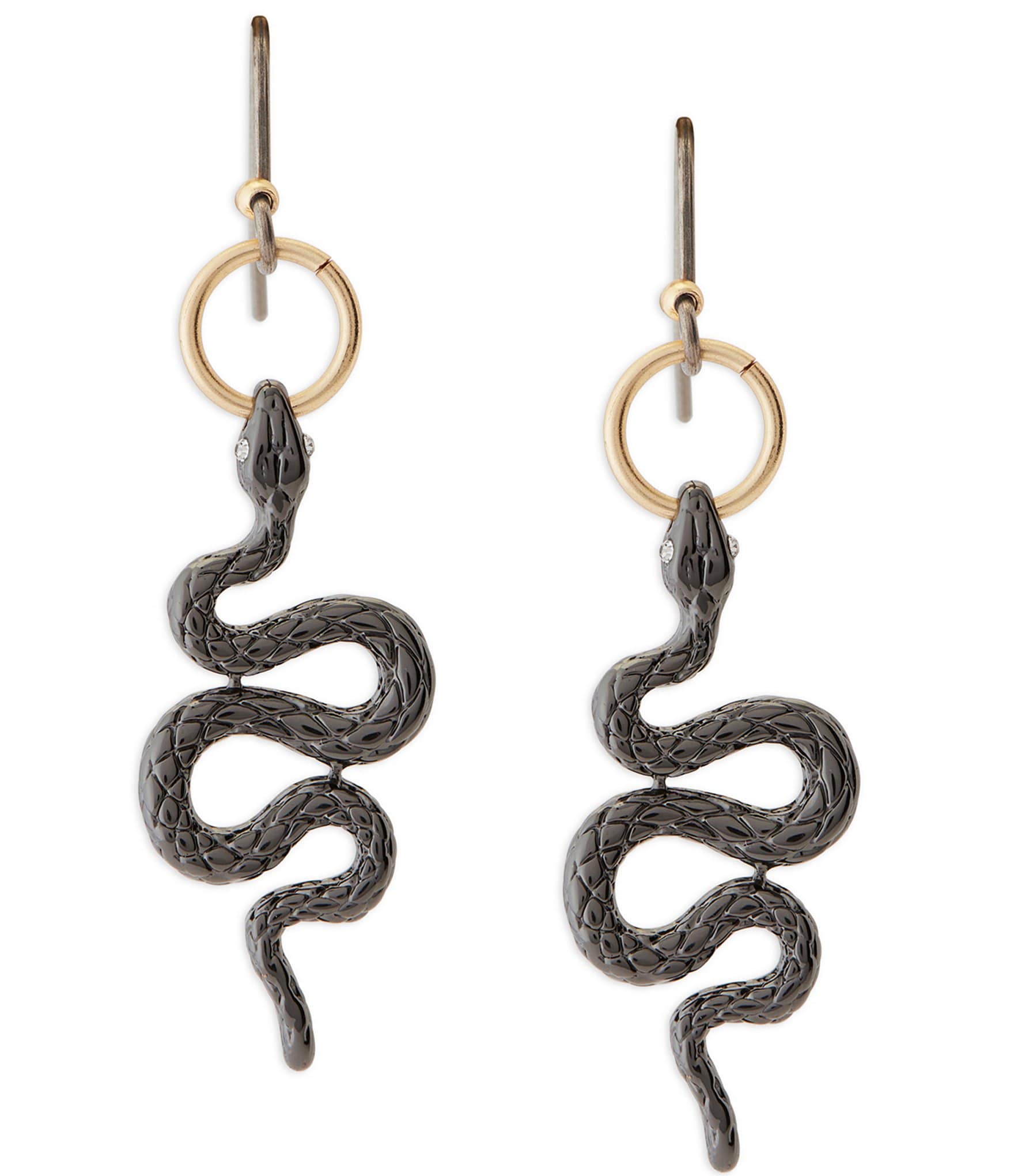 Lucky Brand Two Tone Snake Drop Earrings | Dillard's