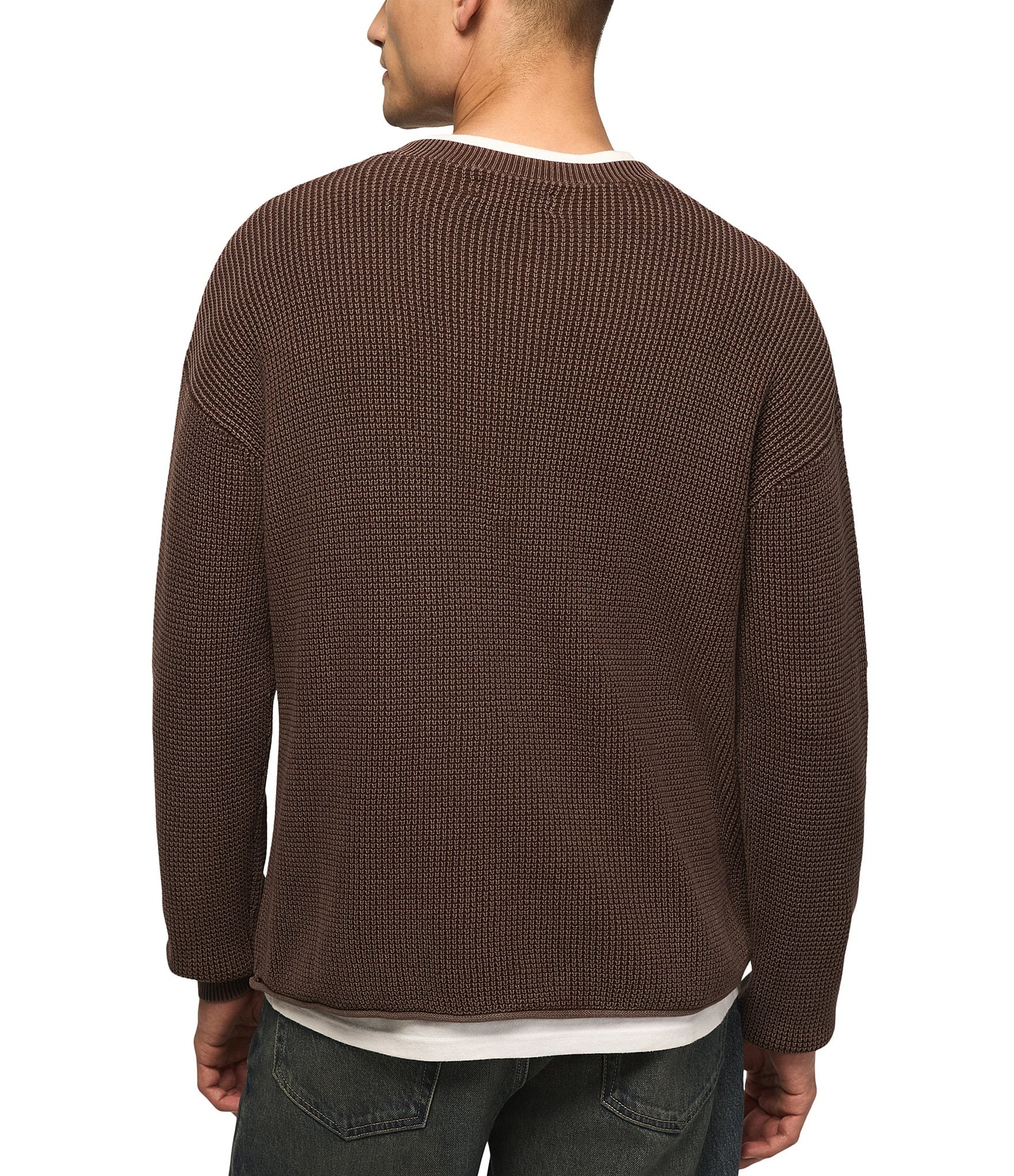 Lucky Brand Washed Textured Sweater