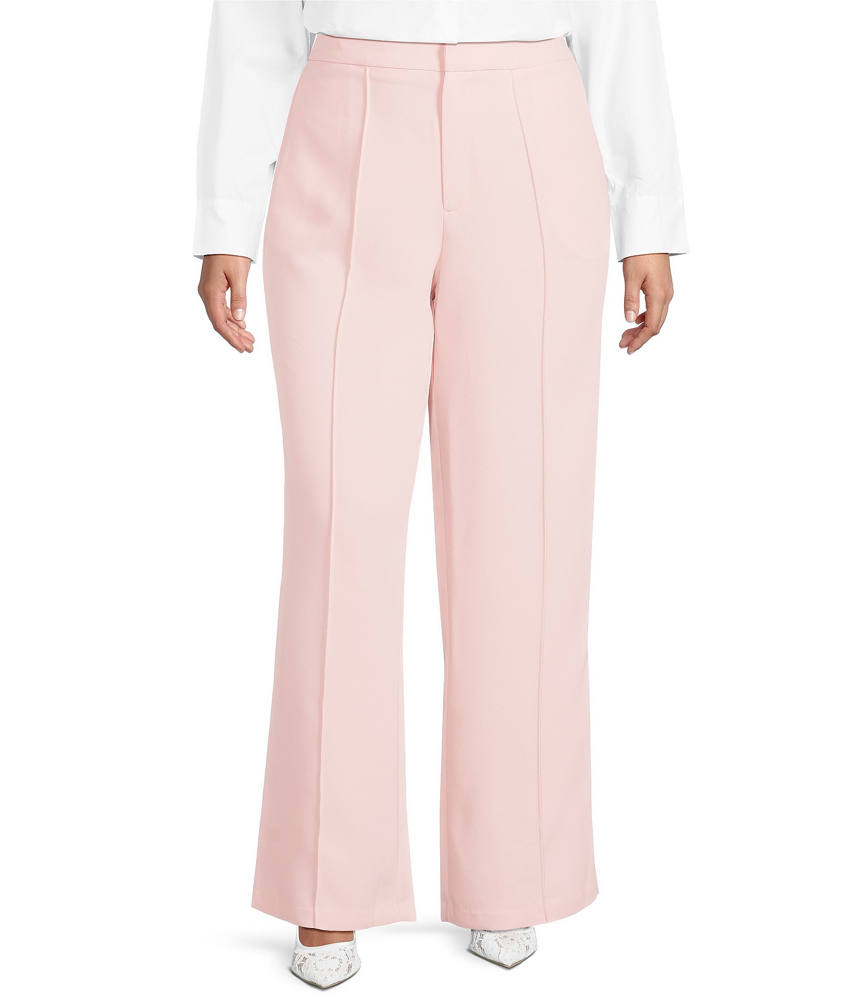 Lucy Paris Plus Size Tara Coordinating Pleated Ankle Pants
