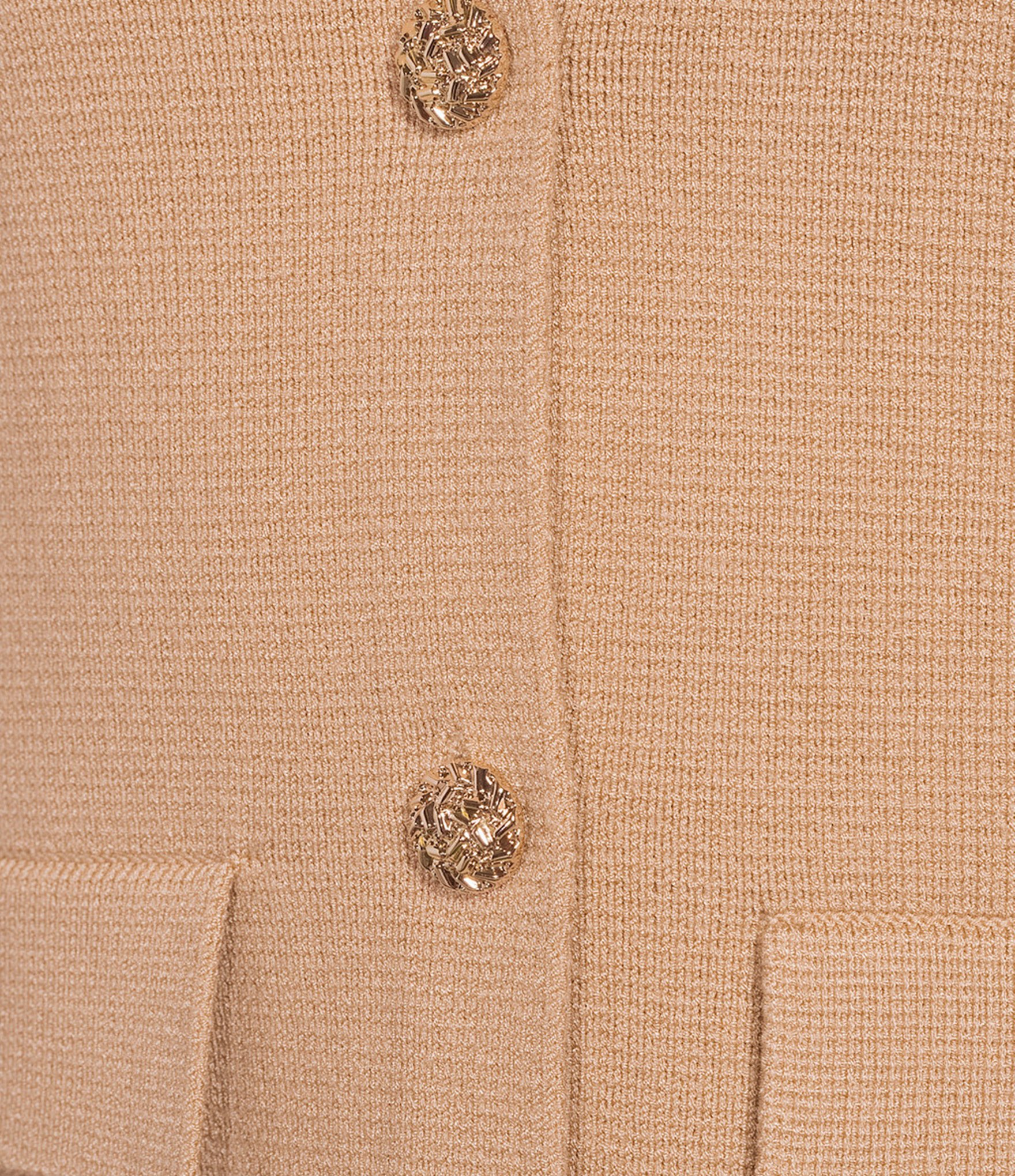 Lucy Paris Point Collar Long Sleeve Button Front Cardigan