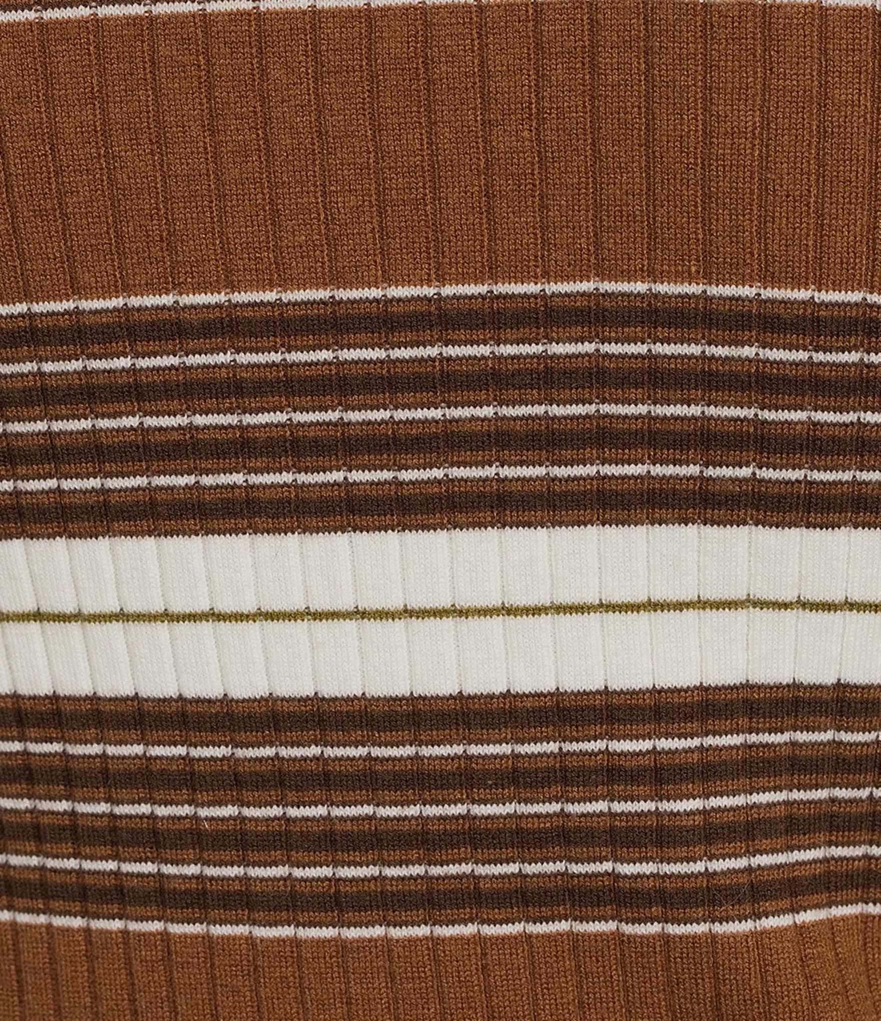 Lucy Paris Striped Crew Neck Long Sleeve Sweater Knit Top
