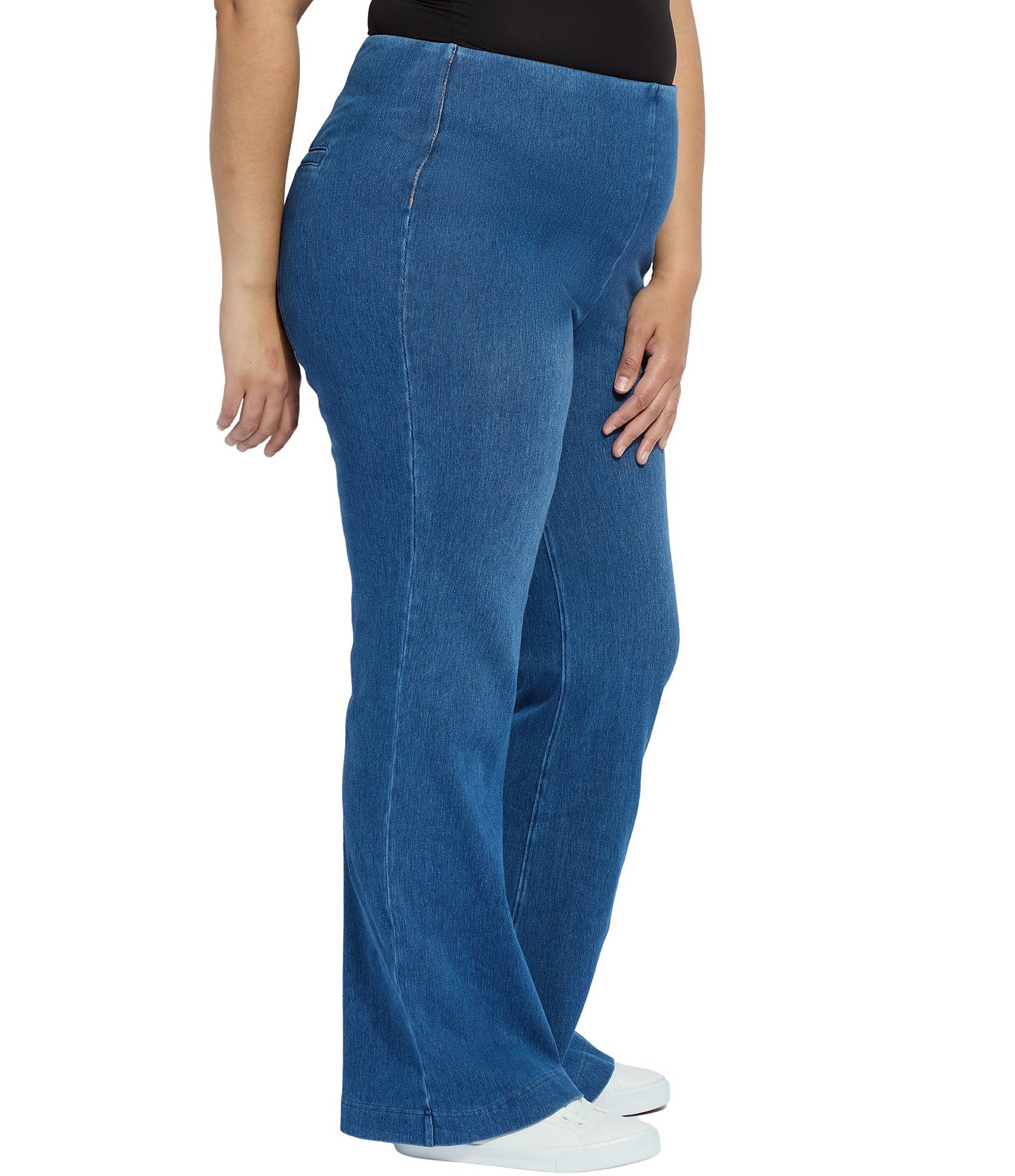 Lysse Plus Size Stretch Denim Trouser Leggings