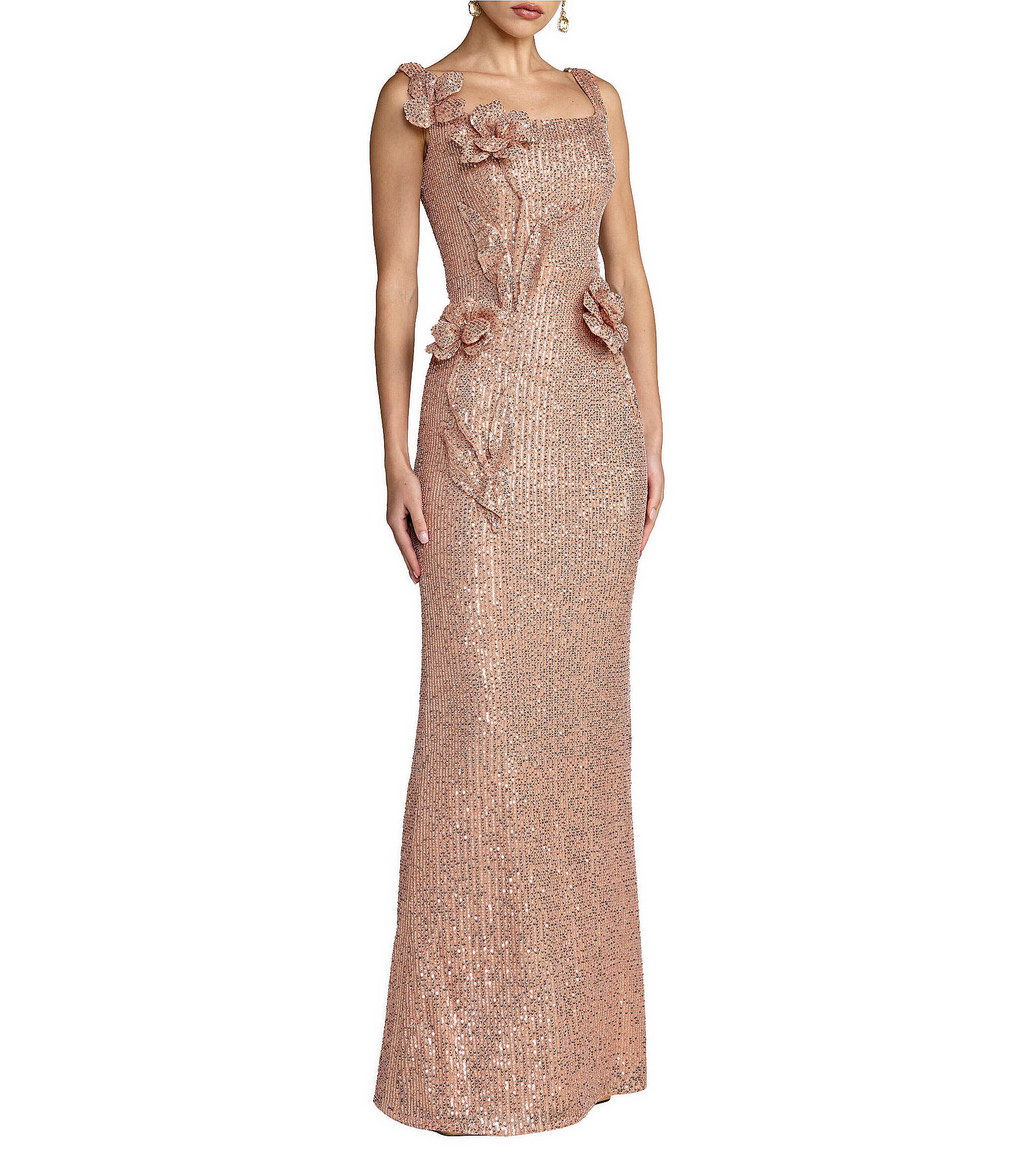 dillards rose gold dress Women's Formal Dresses & Evening Gowns _alt_chain-straps-drawstring-cut-out-mini-dress