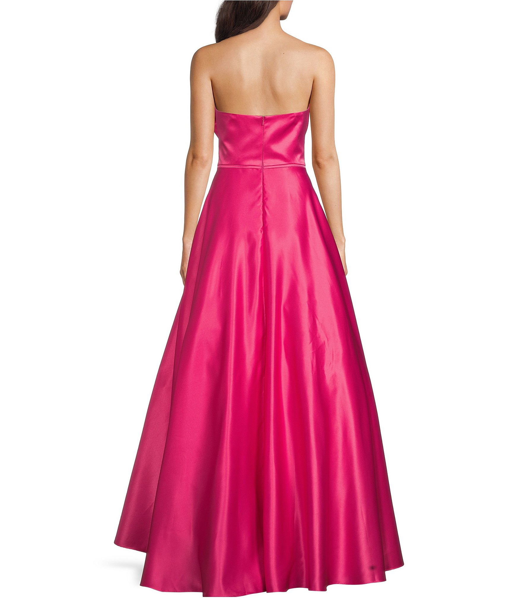 Mac Duggal Bow Front Strapless Ball Gown