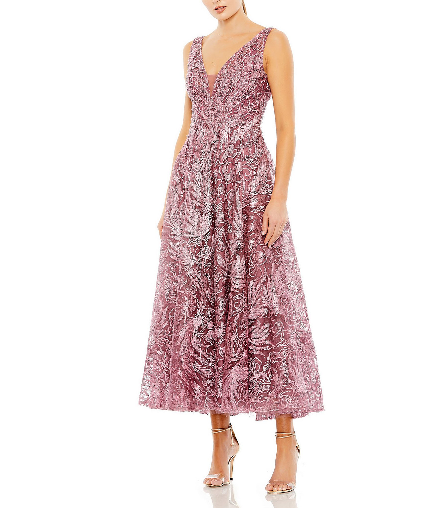 Dillards shop mauve dress