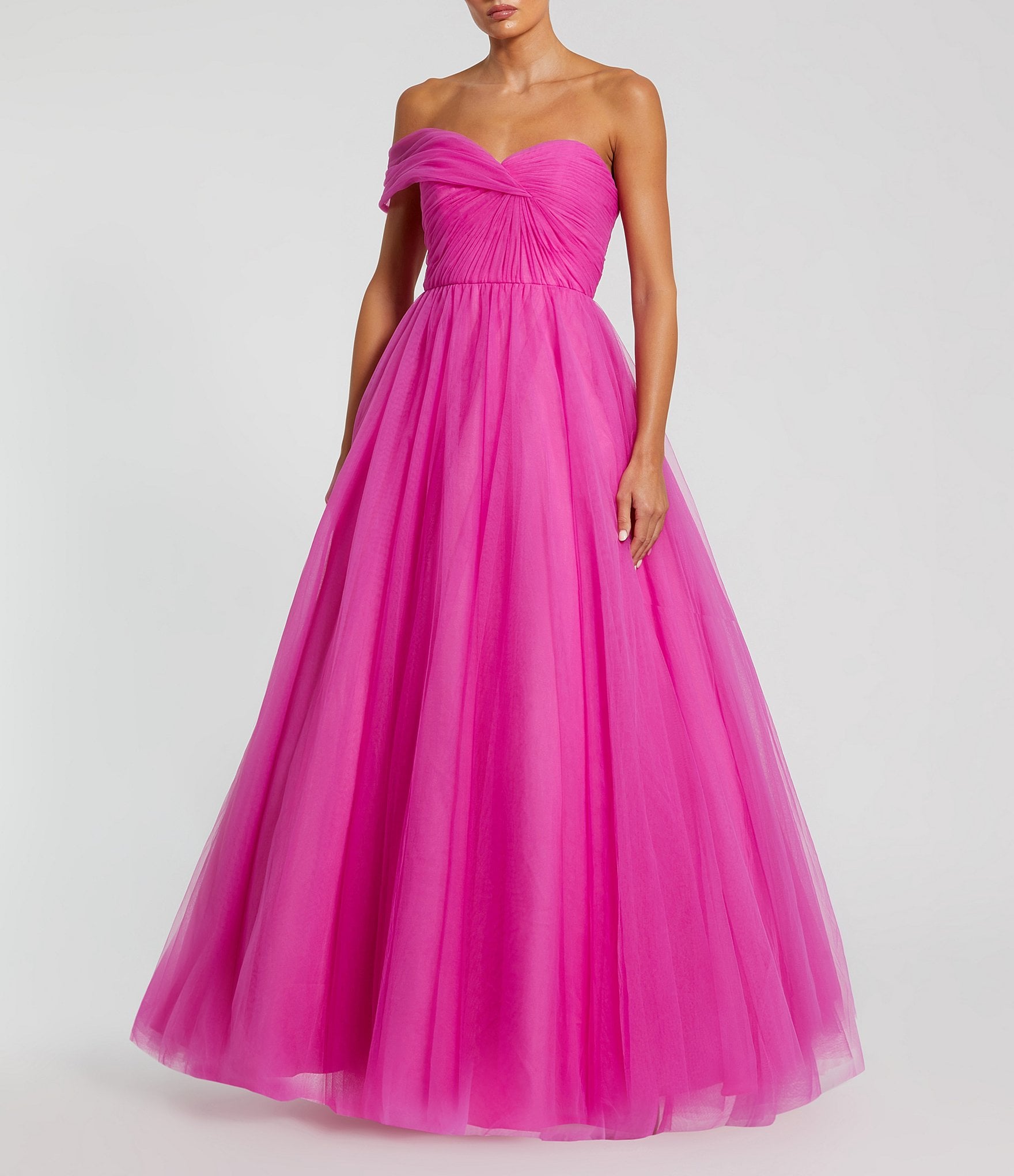 Anna-Kaci Floral Off-The-Shoulder Shirred Ruffled Puff Sleeve Midi Dress -  Pink - S - Yahoo Shopping