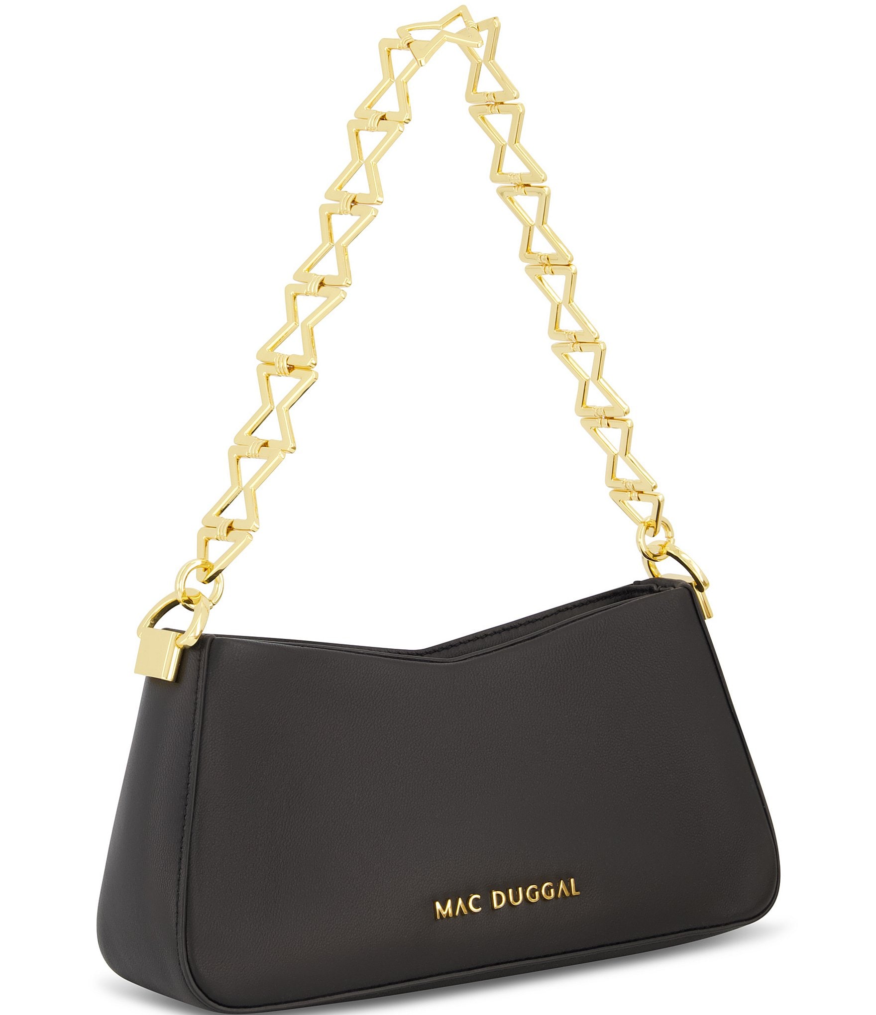 Mac Duggal Small Nappa Leather Shoulder Bag