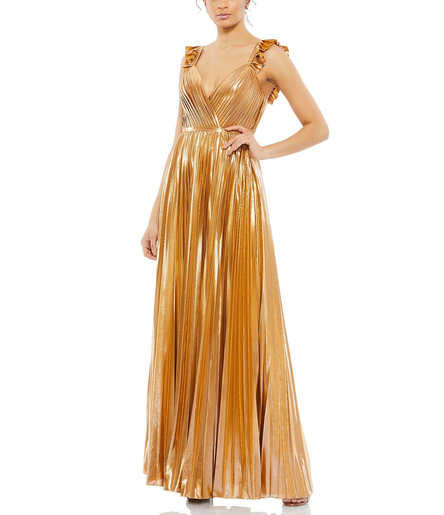 Metallic Gold Evening Gown | lupon.gov.ph