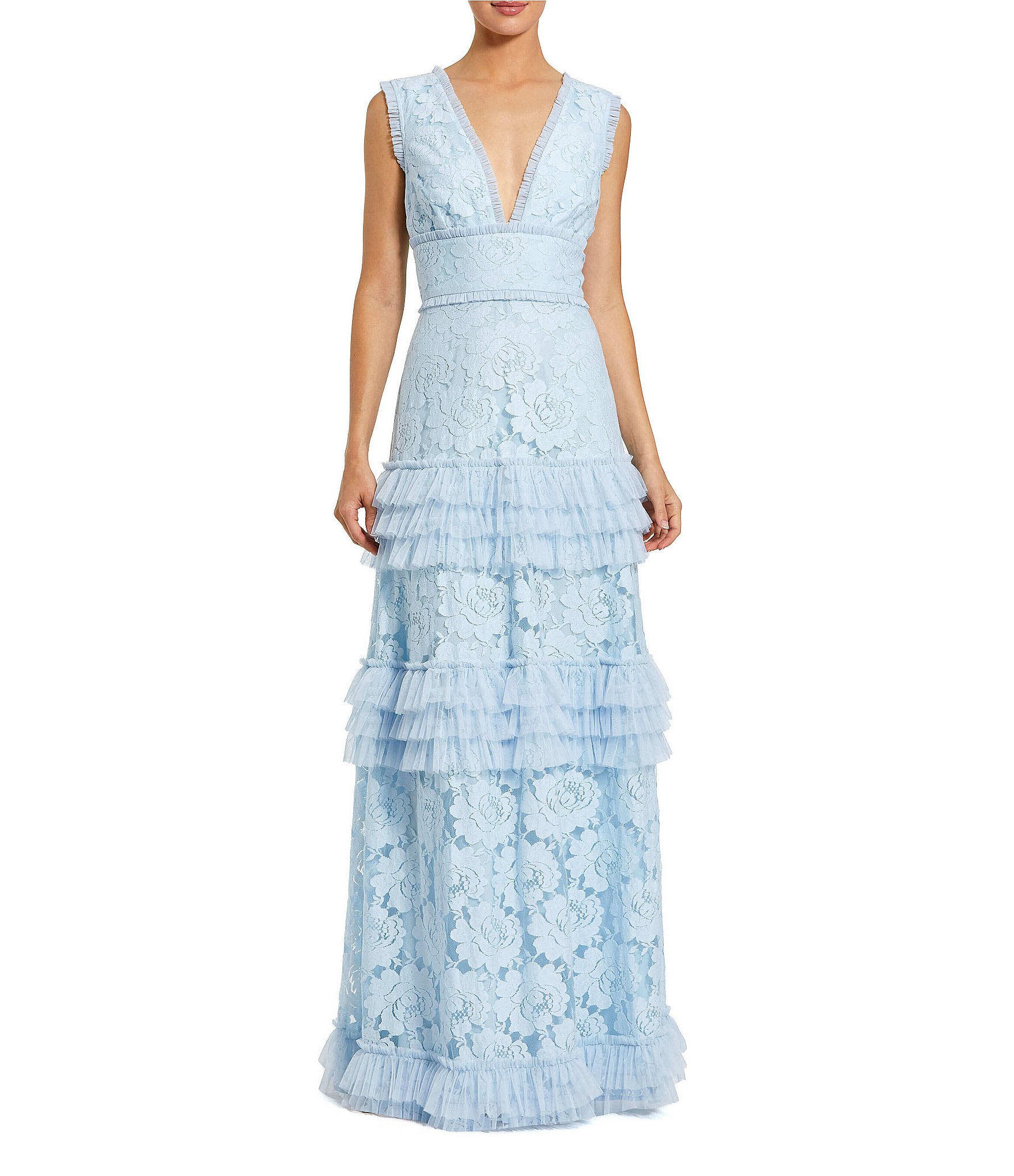 tiered lace gown: Dresses For Women | Dillard's
