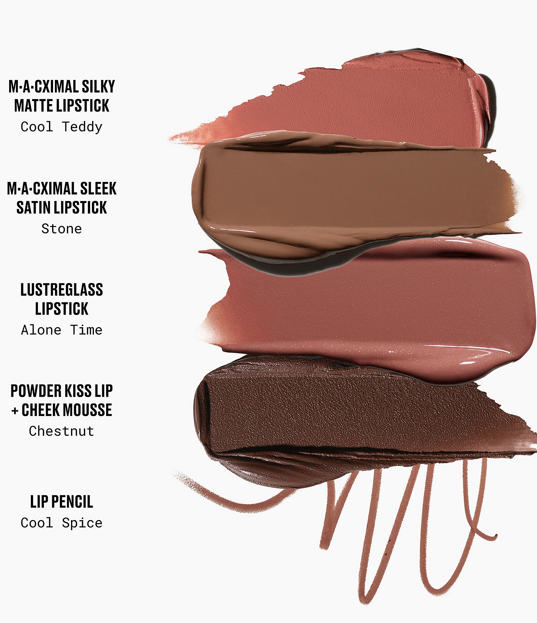 MAC Nudes Lip Vault 5-Piece Holiday Gift Set