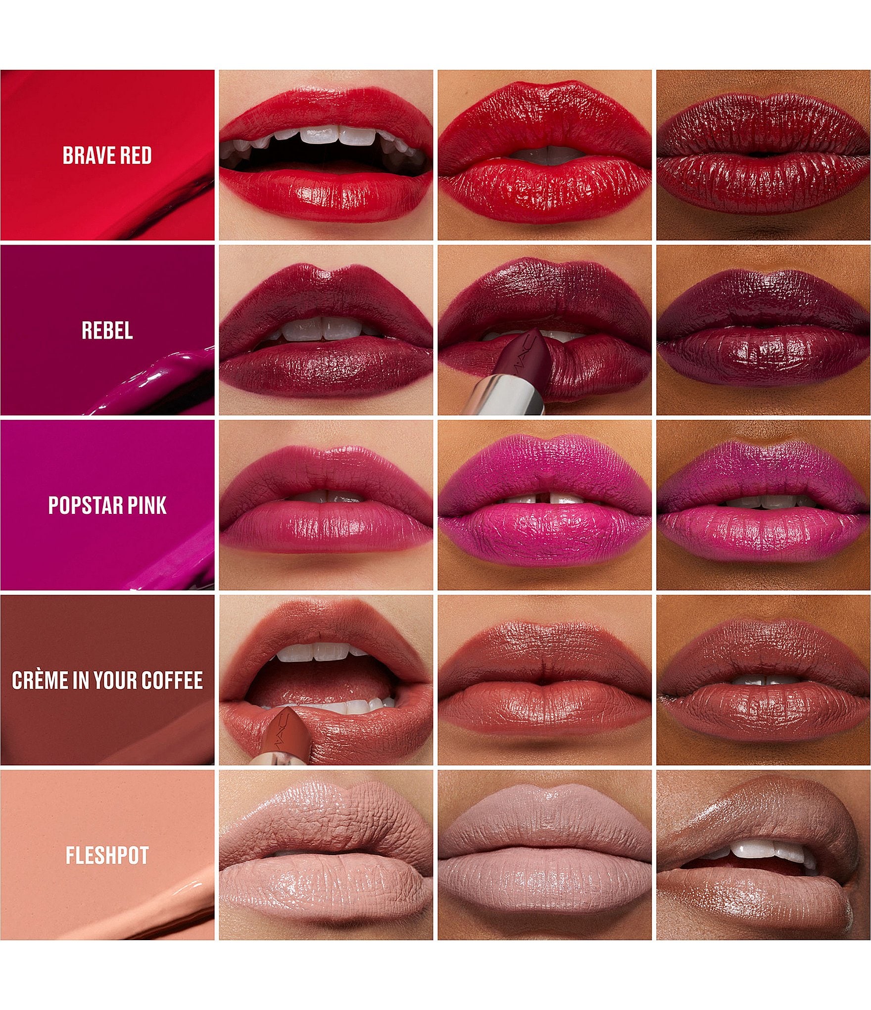 MAC Signature Satin 5-Piece Lipstick Holiday Gift Set