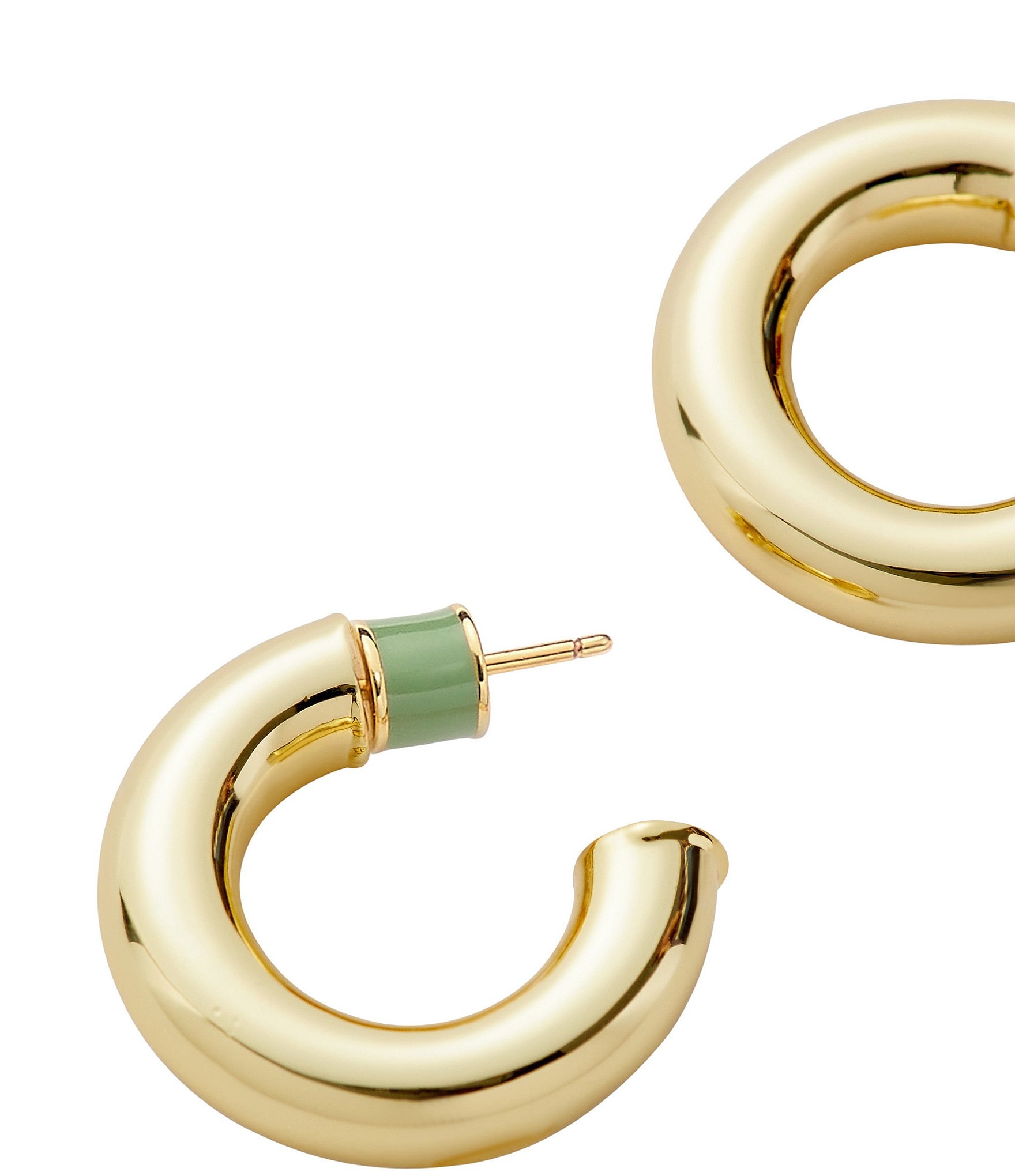 MACHETE .75#double; Perfect Puffy Hoop Earrings