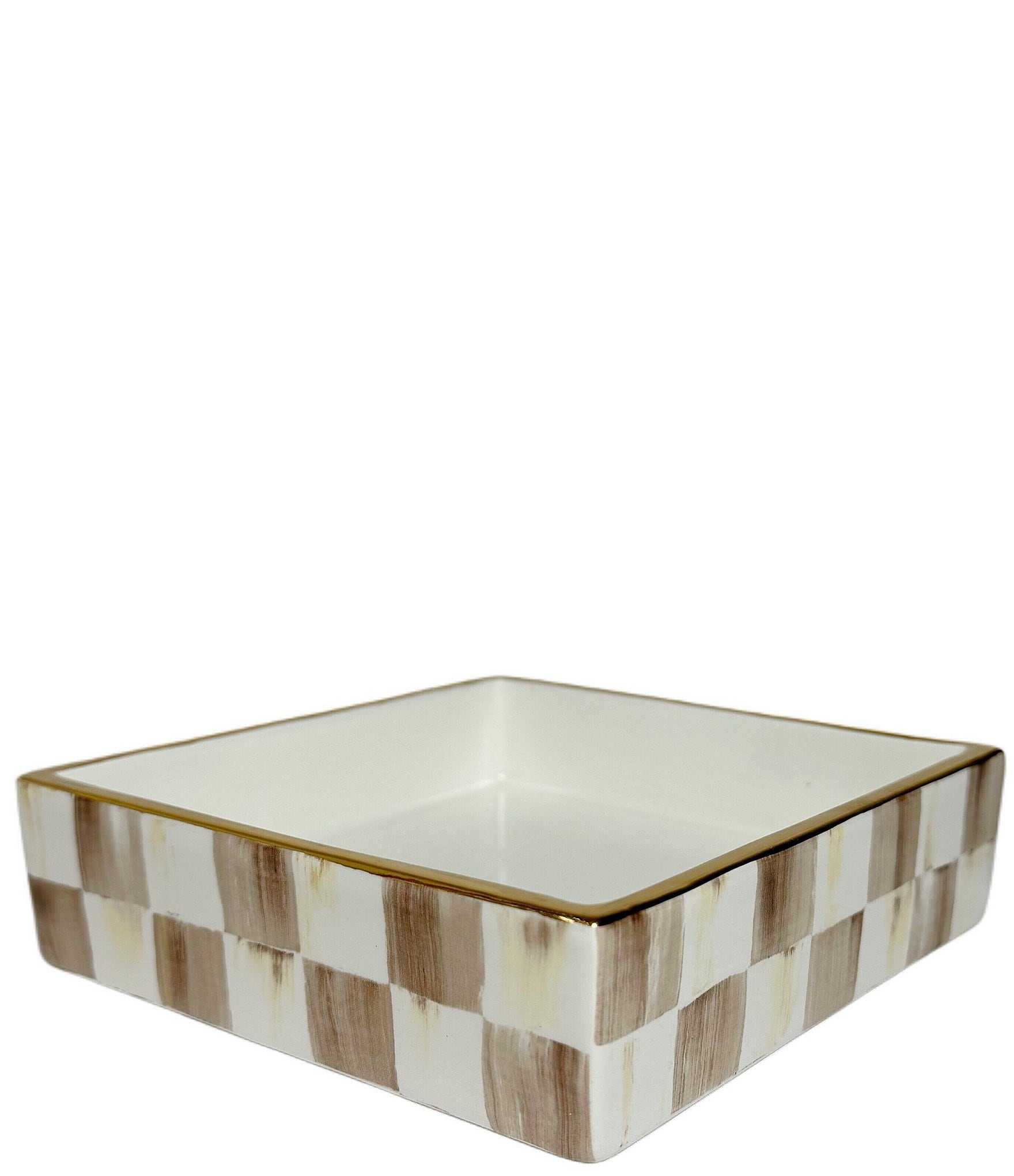 MacKenzie-Childs Check® Cocktail Ceramic Napkin Holder