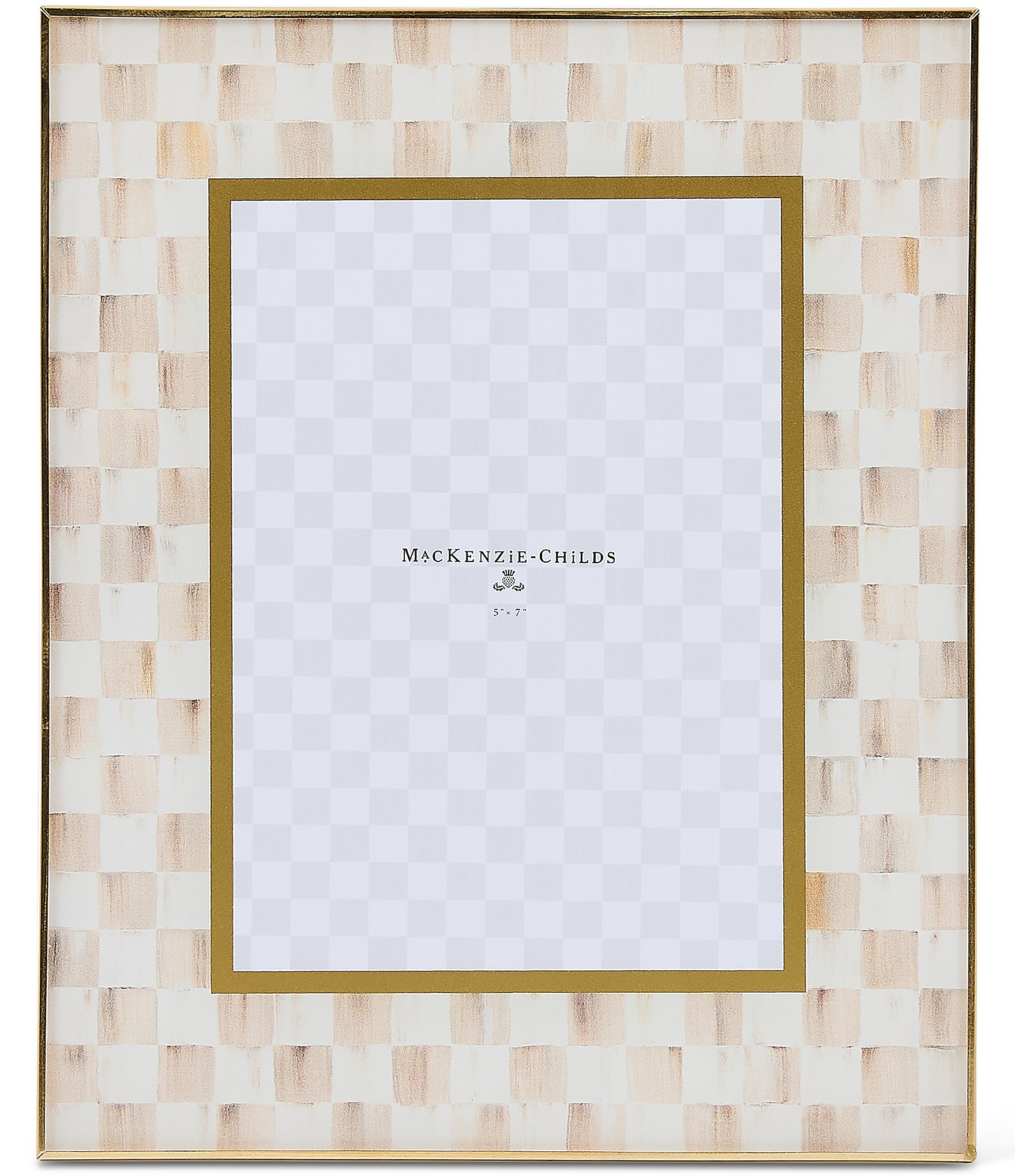 MacKenzie-Childs Check® Glass Picture Frame