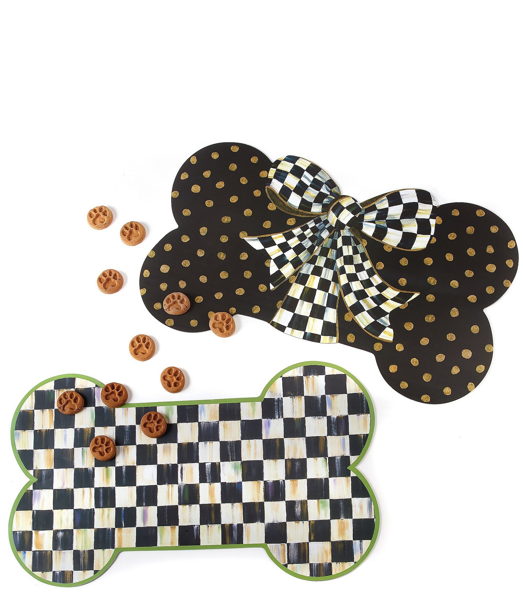 MacKenzie-Childs Courtly Check® Bow Puppy Placemat